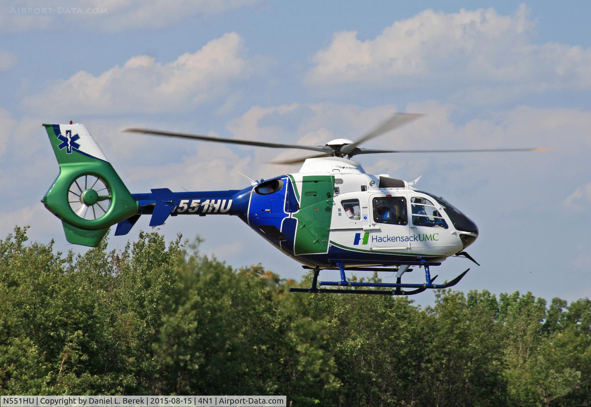N551HU, 2006 Eurocopter EC-135P-2 C/N 0490, This beauty was visiting the Greenwood Lake Airport airshow in 2015.