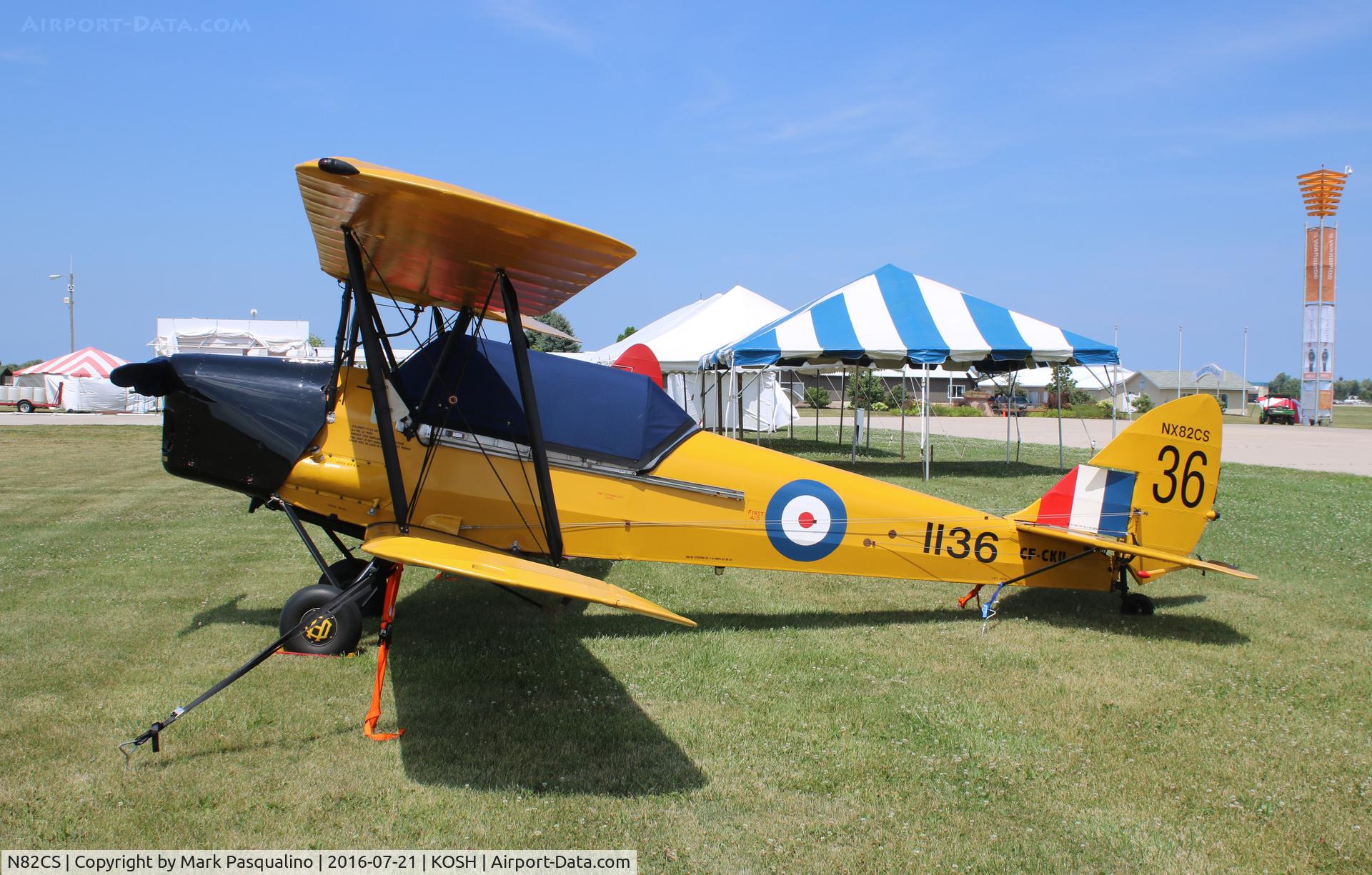 N82CS, 1940 De Havilland Canada DH-82C Tiger Moth C/N DHC1339, DH-82C