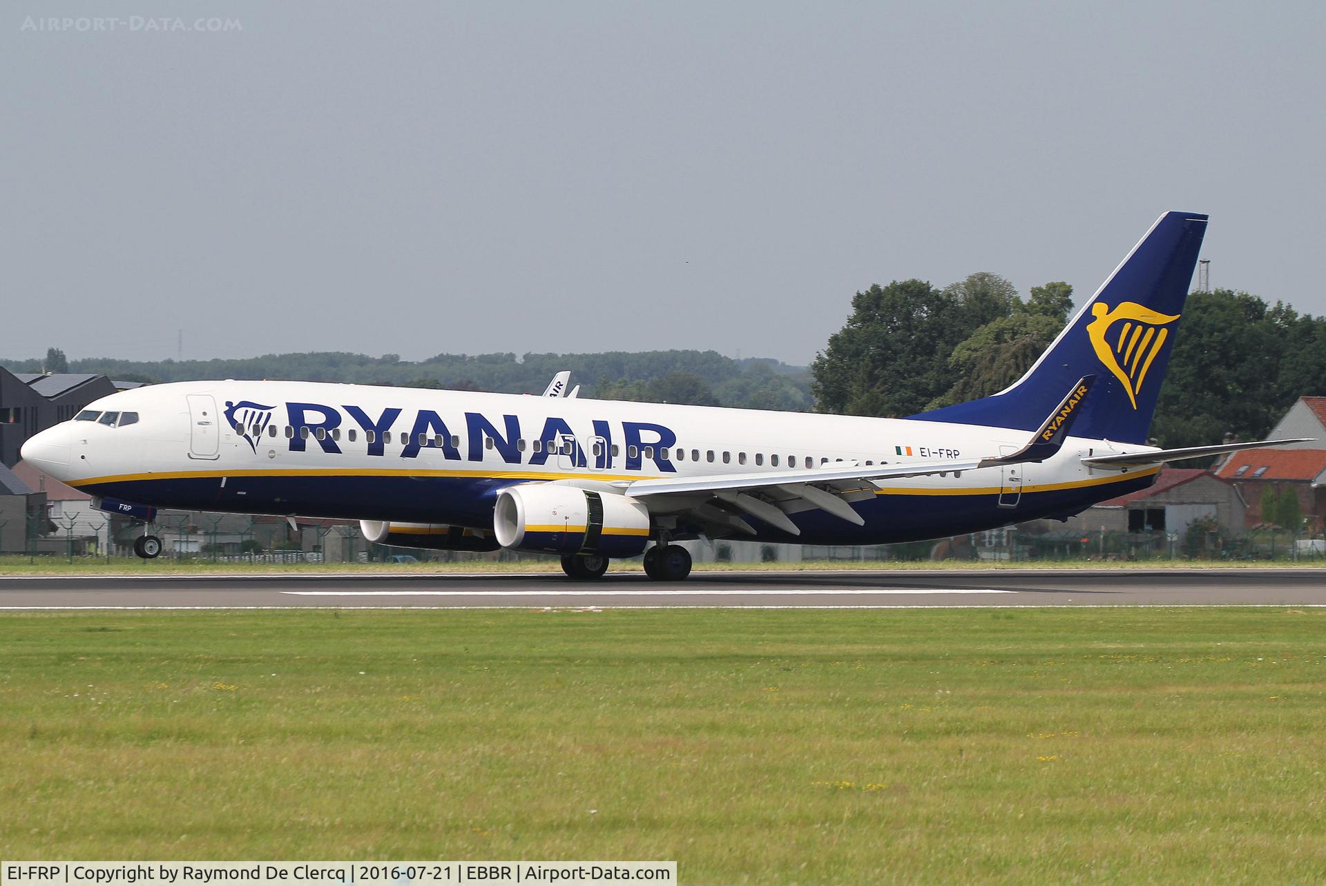 EI-FRP, 2016 Boeing 737-8AS C/N 62692, Landing at Brussels Airport.