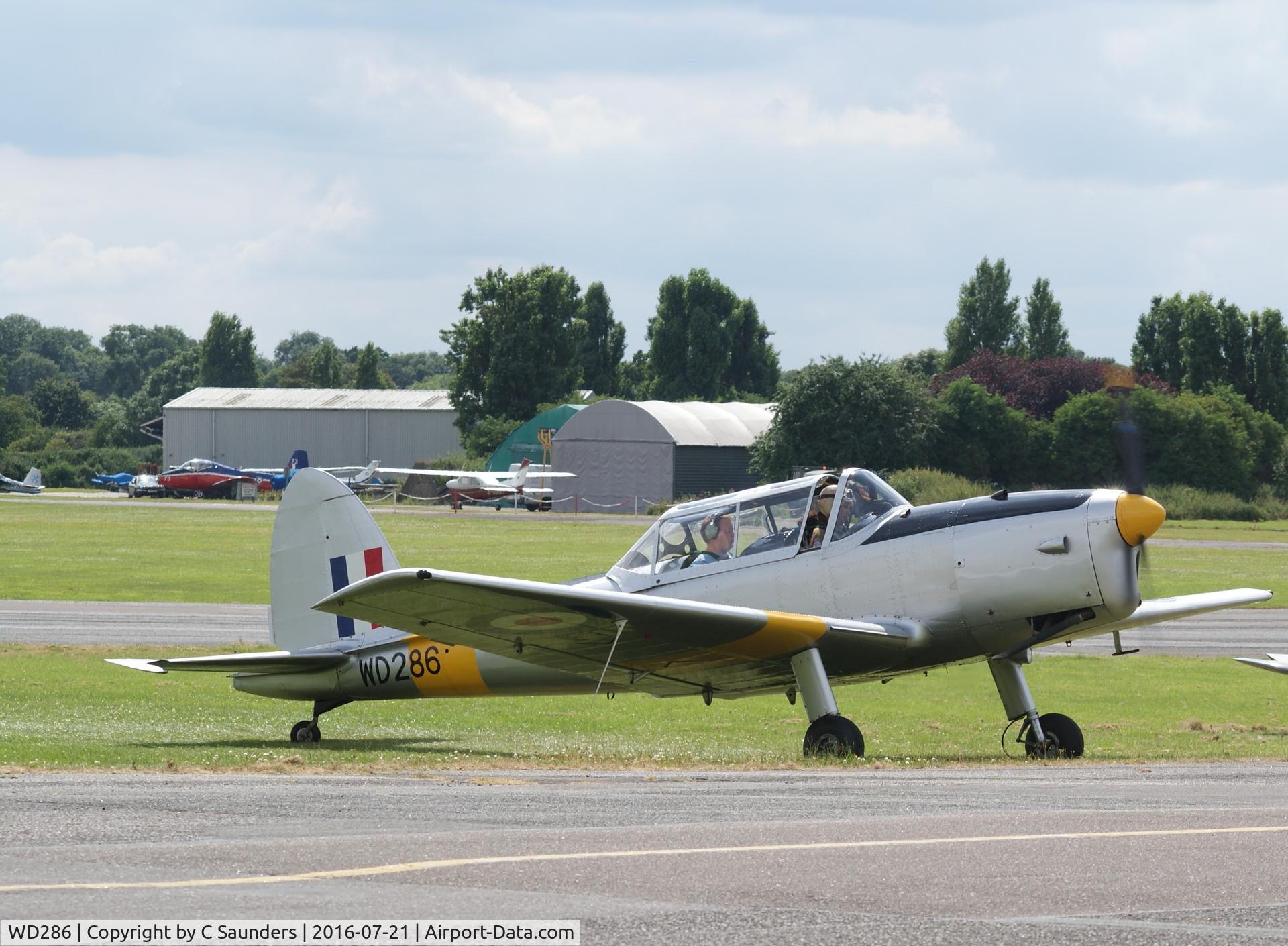 WD286, 1950 De Havilland DHC-1 Chipmunk T.10 C/N C1/0225, Chipmunk parked up