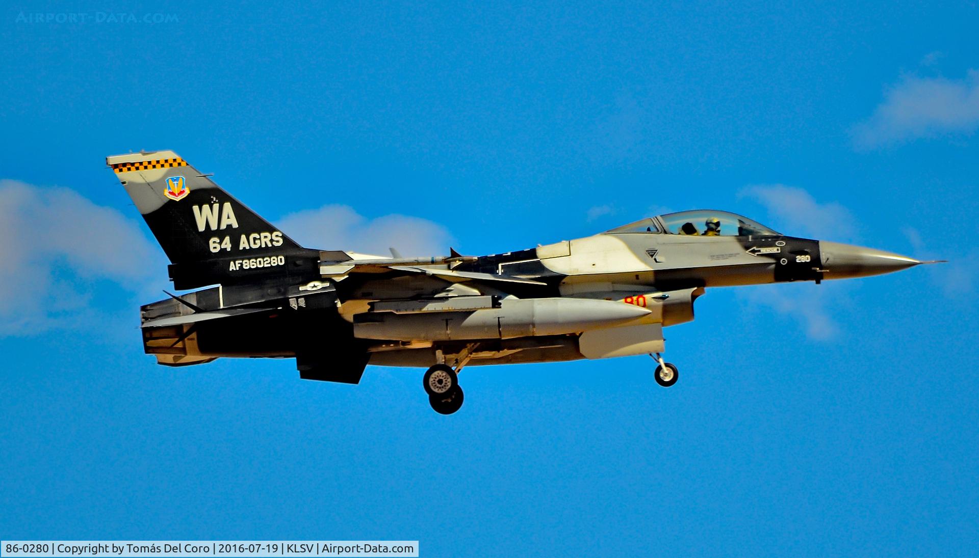 86-0280, 1986 General Dynamics F-16C Fighting Falcon C/N 5C-386, F-16C 86-0280 64th Aggressor Squadron (64 AGRS) - Red Flag 16-3
Las Vegas - Nellis AFB (LSV / KLSV)
TDelCoro
July 19, 2016