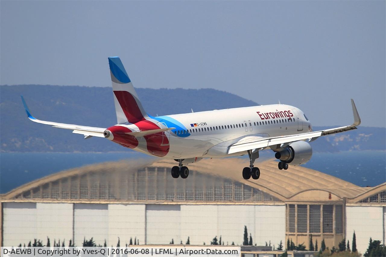 D-AEWB, 2016 Airbus A320-214 C/N 6992, Airbus A320-214, On final rwy 31R, Marseille-Provence Airport (LFML-MRS)