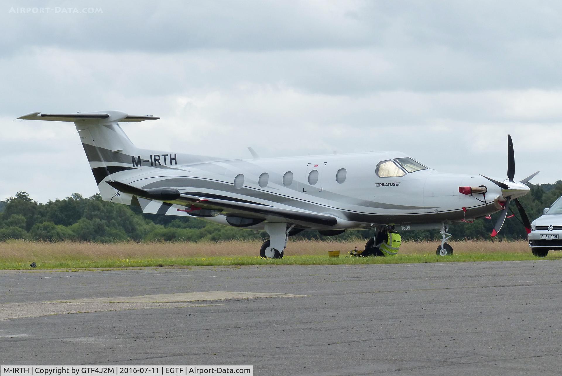 M-IRTH, 2016 Pilatus PC-12/47E C/N 1609, M-IRTH at Fairoaks 11.7.16