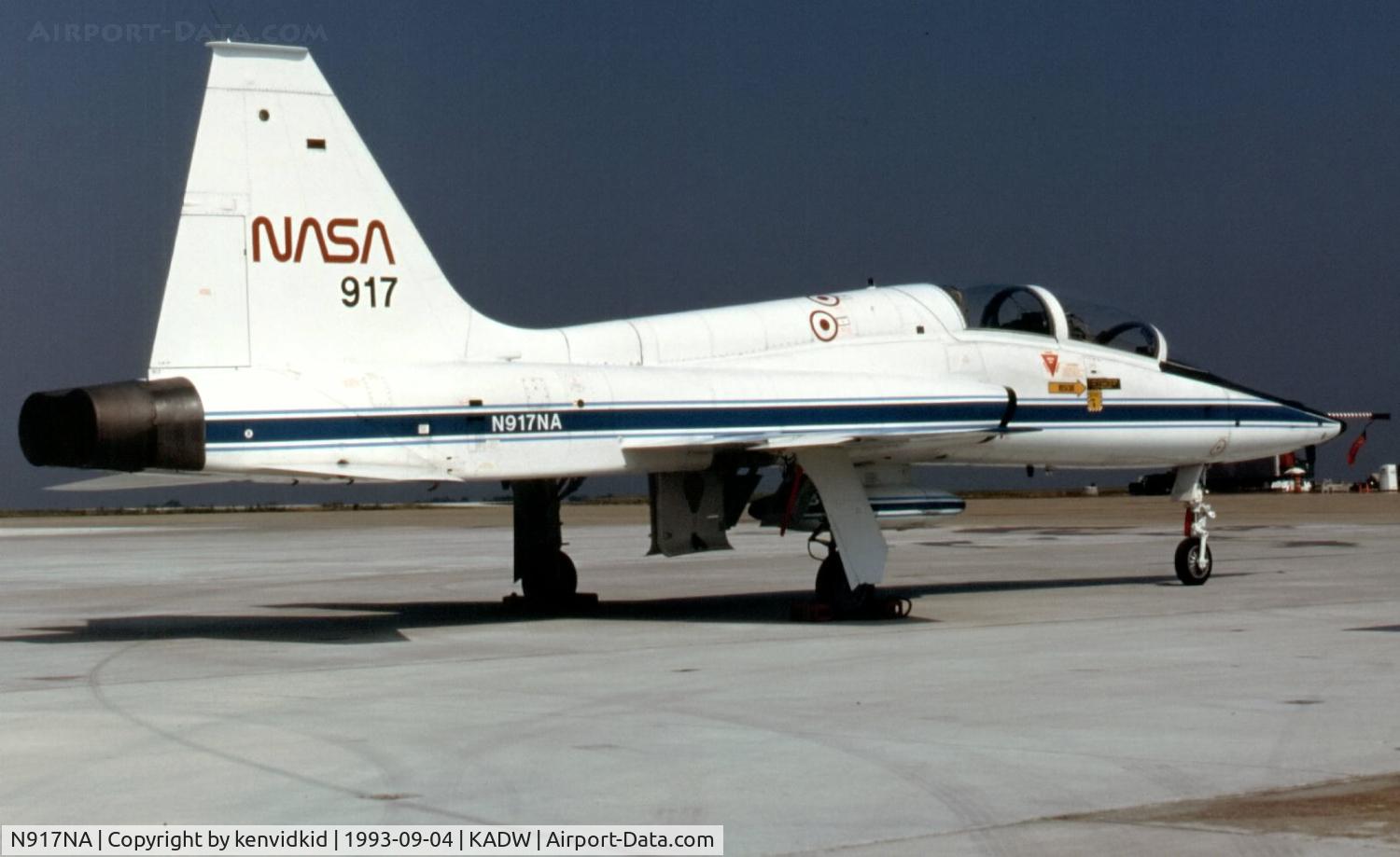 N917NA, 1969 Northrop T-38A C/N 66-8383, Andrew's Air Force base visiting aircraft ramp.