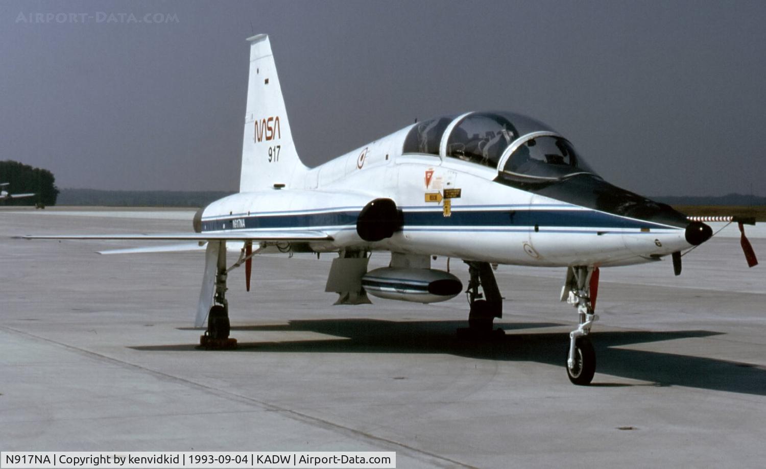 N917NA, 1969 Northrop T-38A C/N 66-8383, Andrew's Air Force base visiting aircraft ramp.