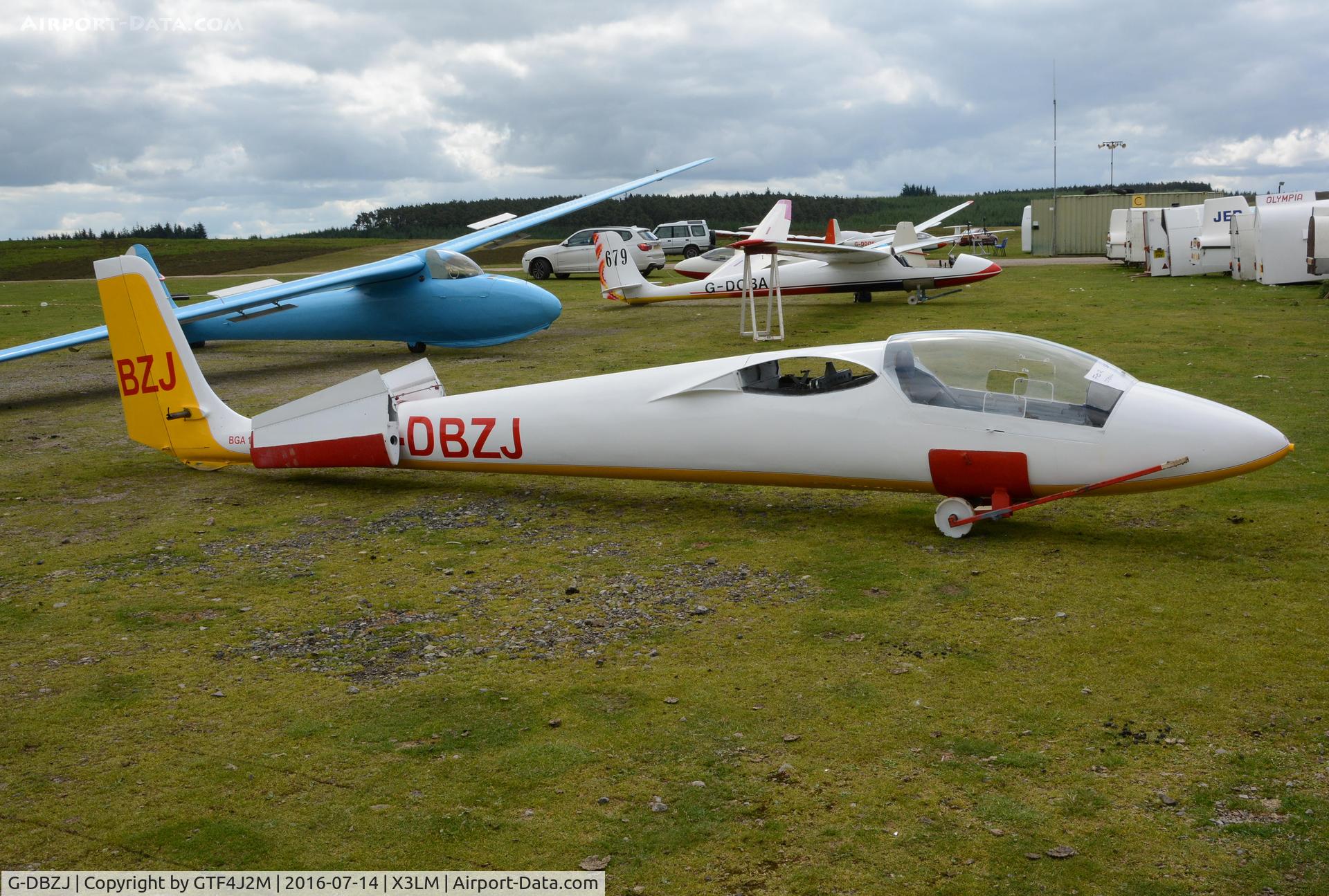 G-DBZJ, 1967 Slingsby T.51 Dart 17R C/N 1567, G-DBZJ at Long Mynd 14.7.16