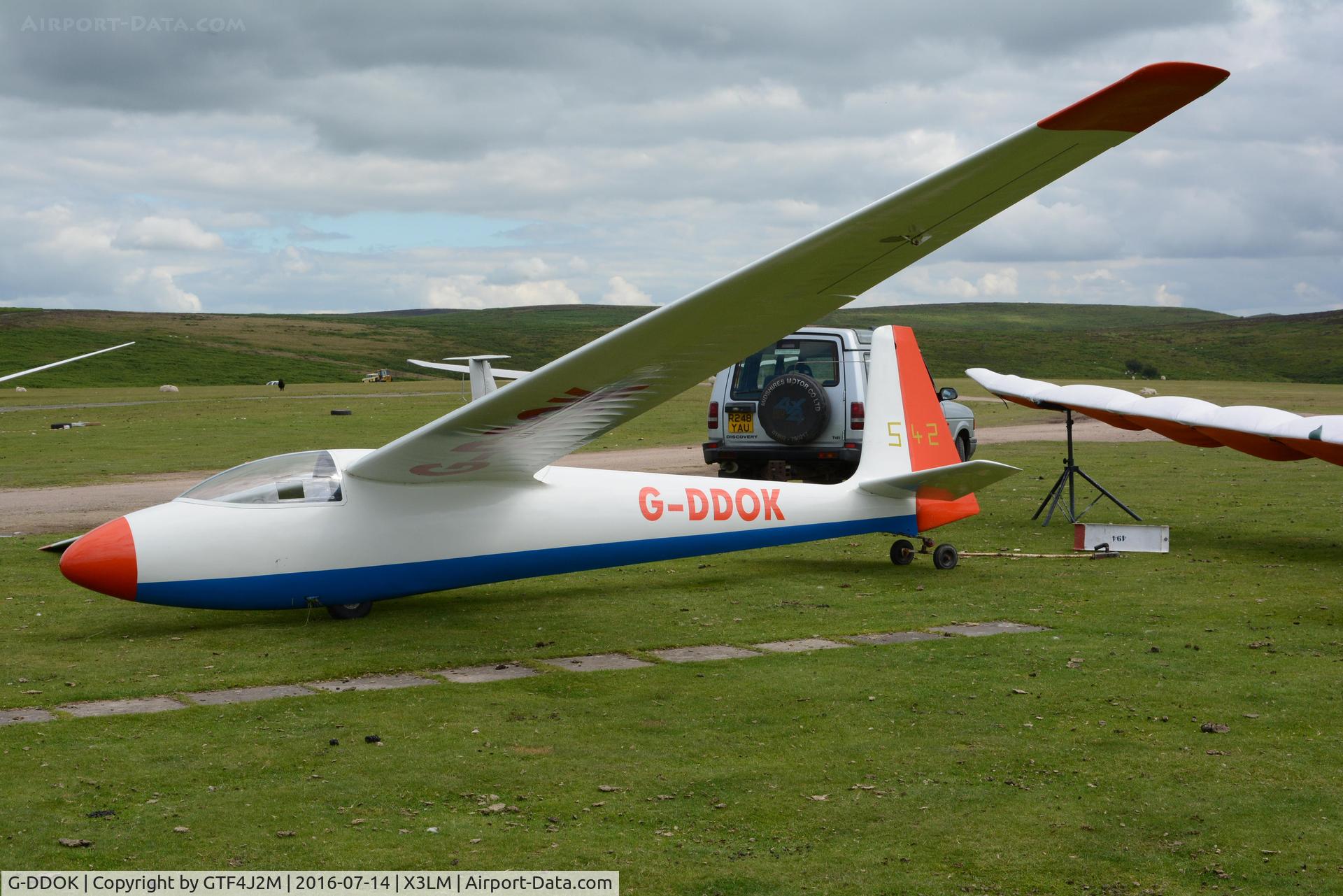G-DDOK, 1970 Schleicher Ka-6E Rhonsegler C/N 4341, G-DDOK at Long Mynd 14.7.16