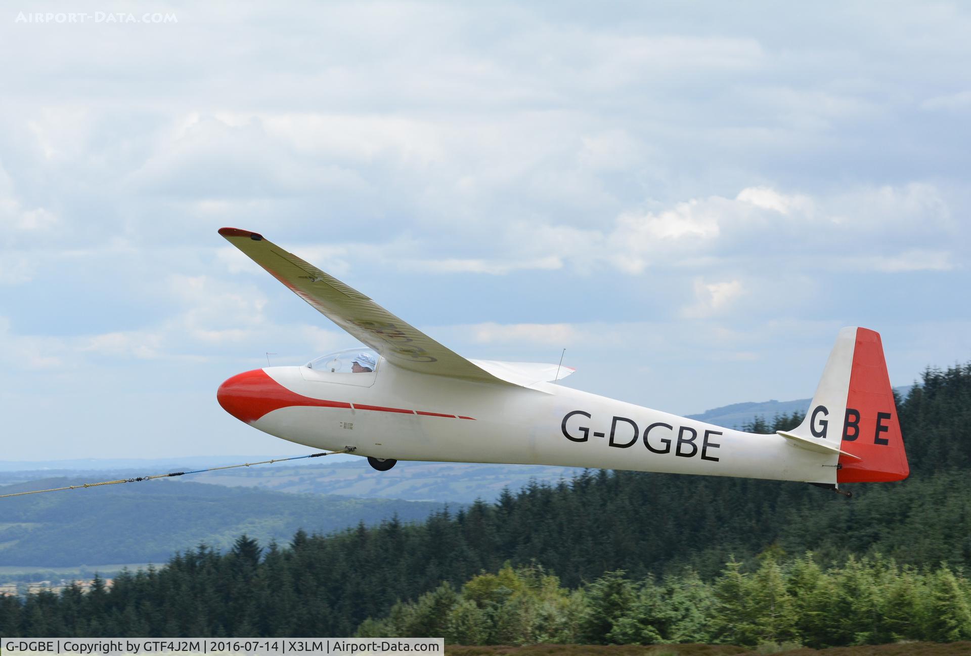 G-DGBE, 1963 Schleicher Ka-6CR Rhonsegler C/N 6133A, G-DGBE at Long Mynd 14.7.16