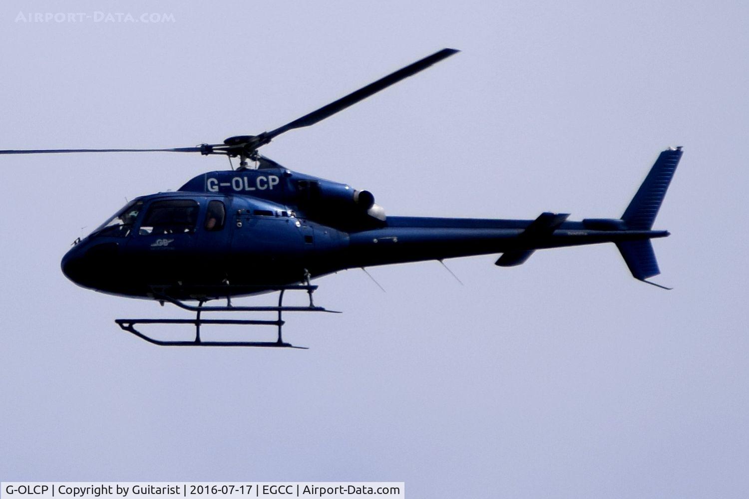 G-OLCP, 1994 Eurocopter AS-355N Ecureuil 2 C/N 5580, At Manchester