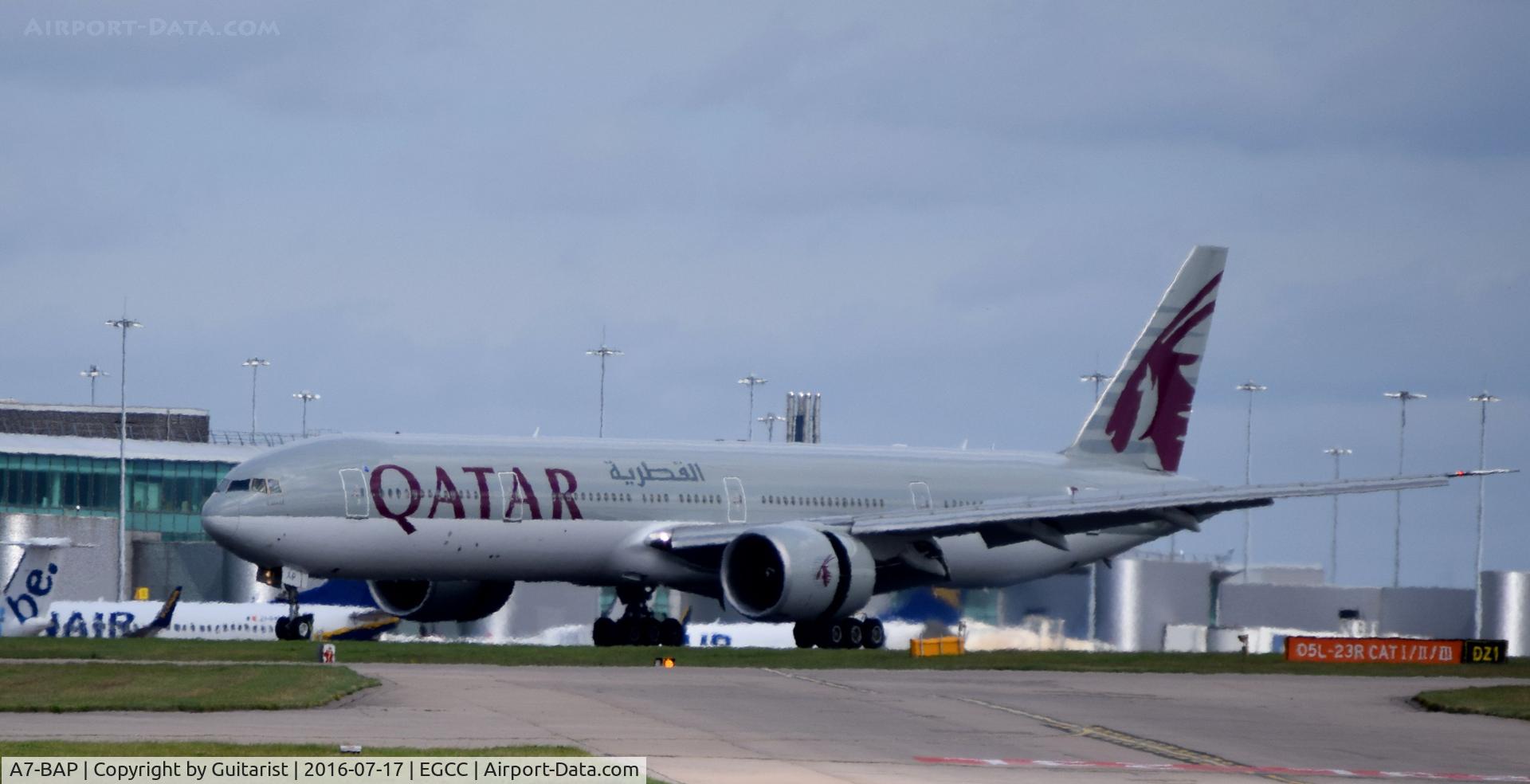 A7-BAP, 2011 Boeing 777-3DZ/ER C/N 38248, At Manchester