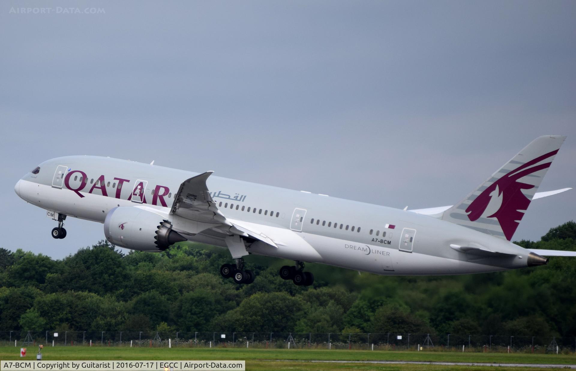 A7-BCM, 2014 Boeing 787-8 Dreamliner C/N 38331, At Manchester