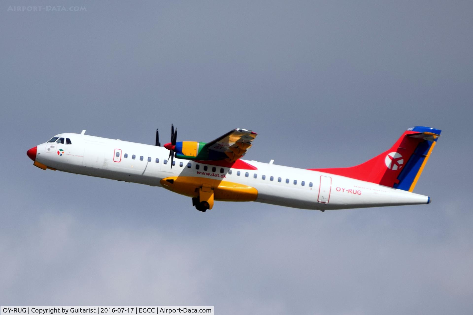 OY-RUG, 1998 ATR 72-202 C/N 509, At Manchester