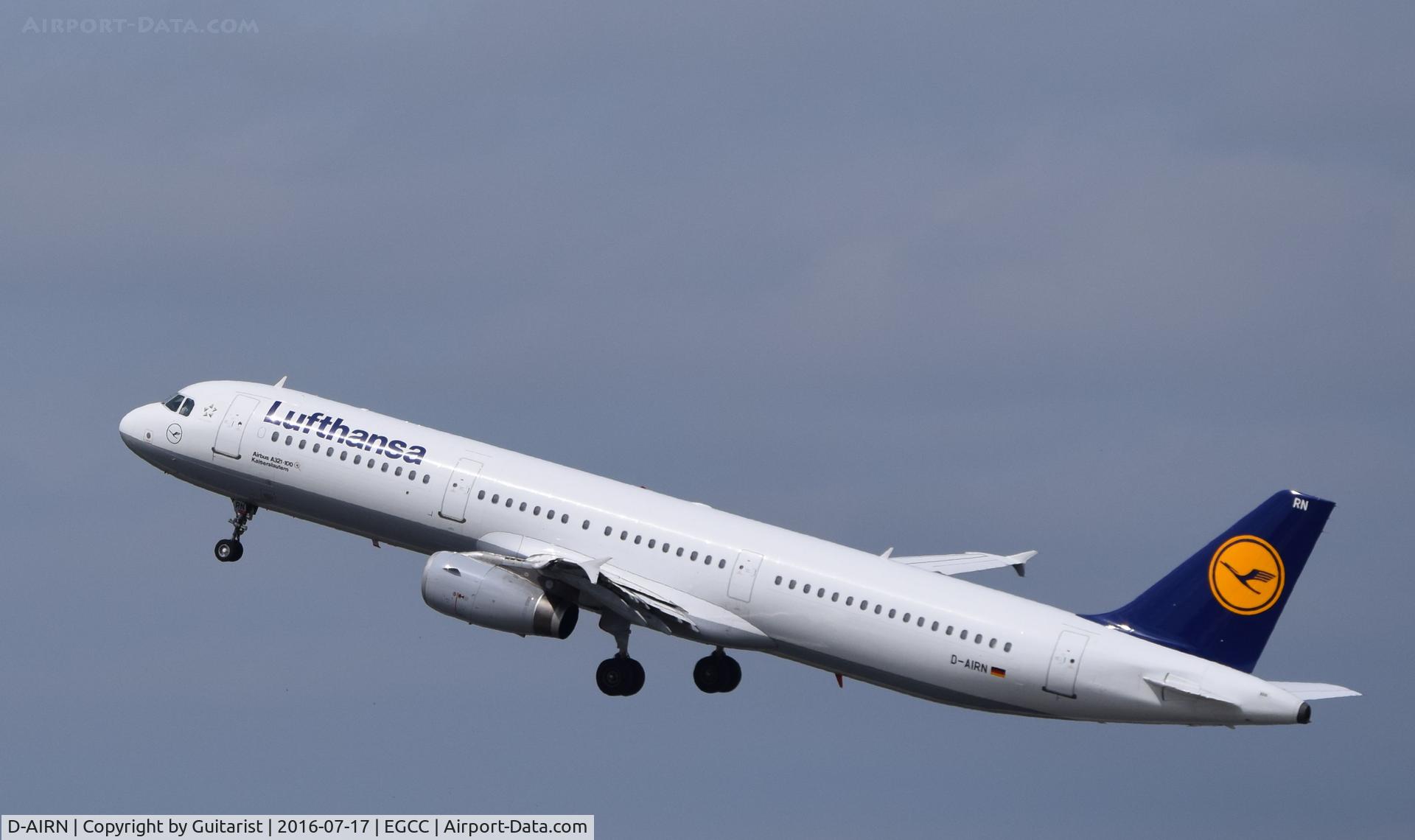 D-AIRN, 1995 Airbus A321-131 C/N 0560, At Manchester