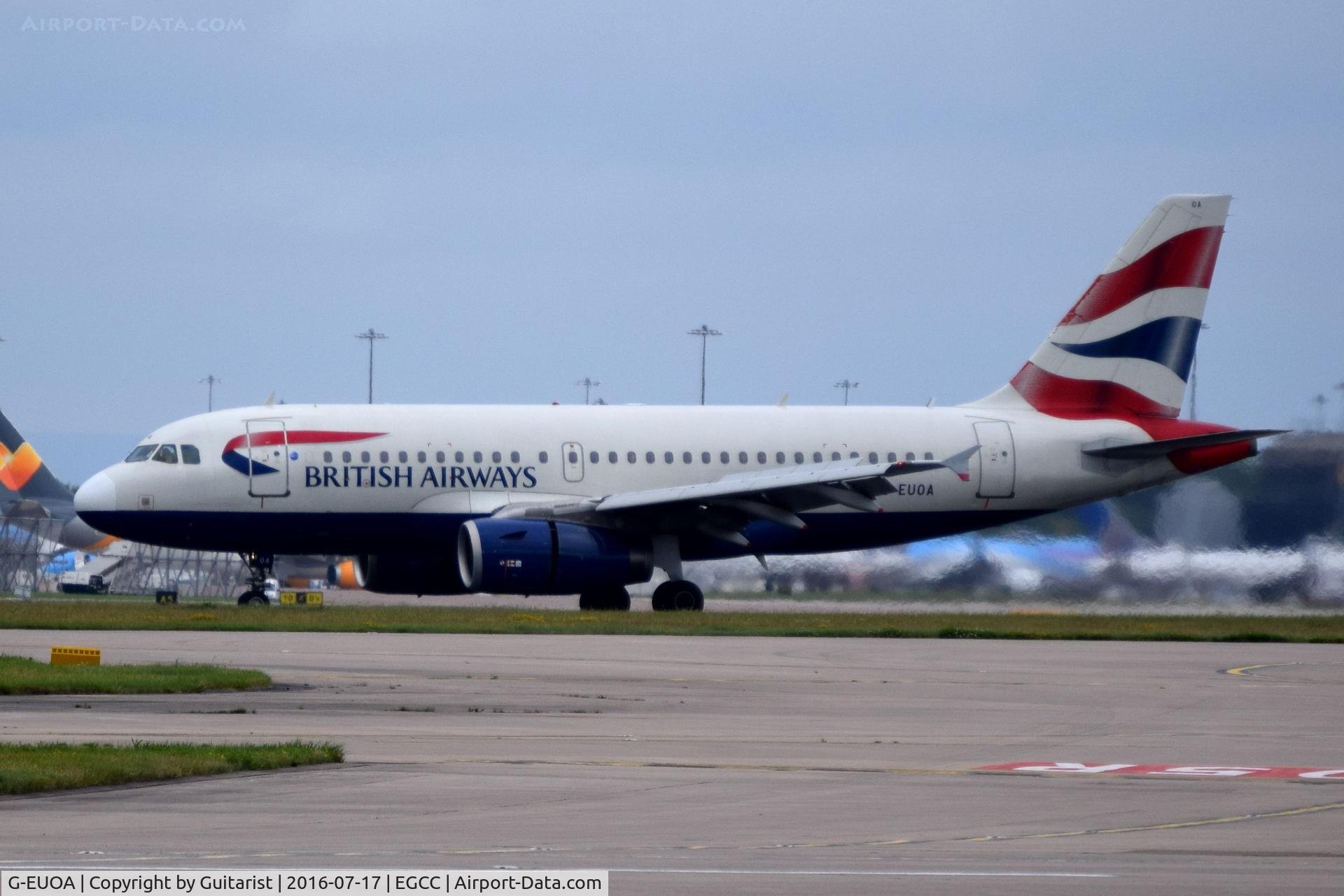 G-EUOA, 2001 Airbus A319-131 C/N 1513, At Manchester