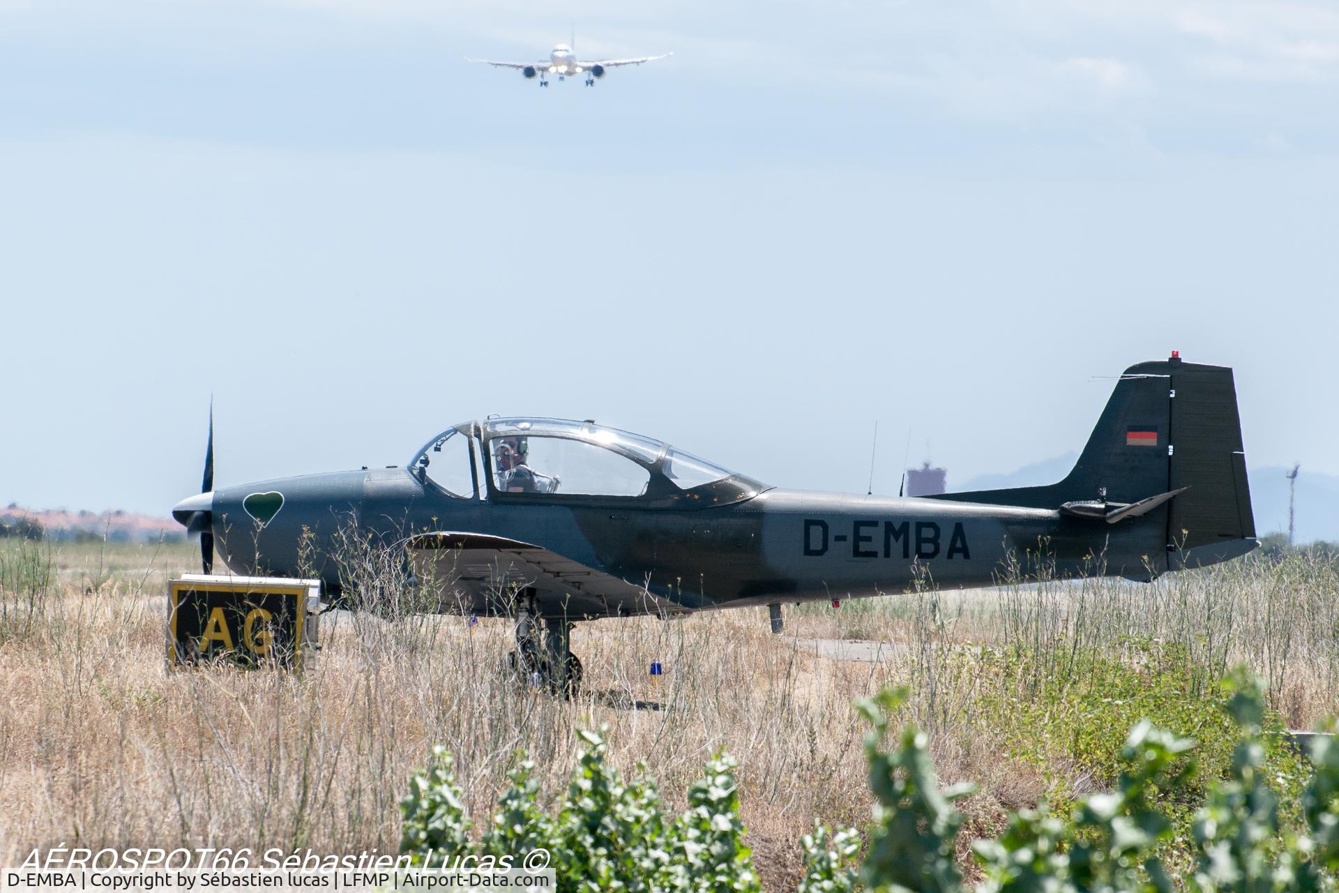 D-EMBA, Focke-Wulf FWP-149D C/N 055, was at PGF airport on july 13th