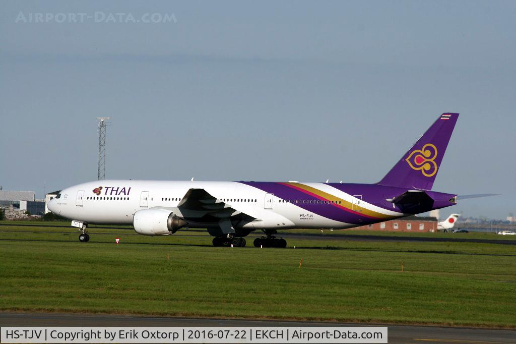 HS-TJV, 2007 Boeing 777-2D7/ER C/N 34590/665, HS-TJV arrived rw 22L