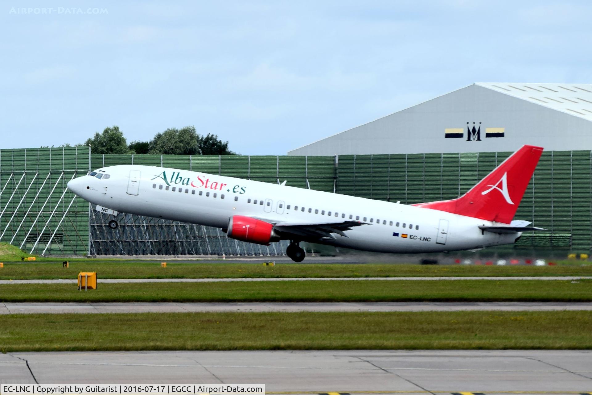 EC-LNC, 1990 Boeing 737-4K5 C/N 24130, At Manchester