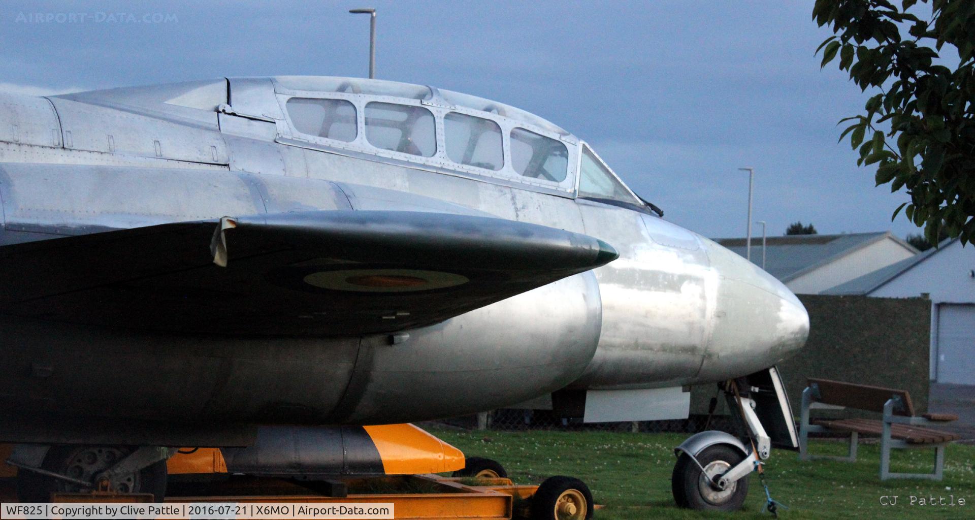 WF825, 1951 Gloster Meteor T.7 C/N Not found  WF825, Preserved at the Montrose Air Station Heritage Centre