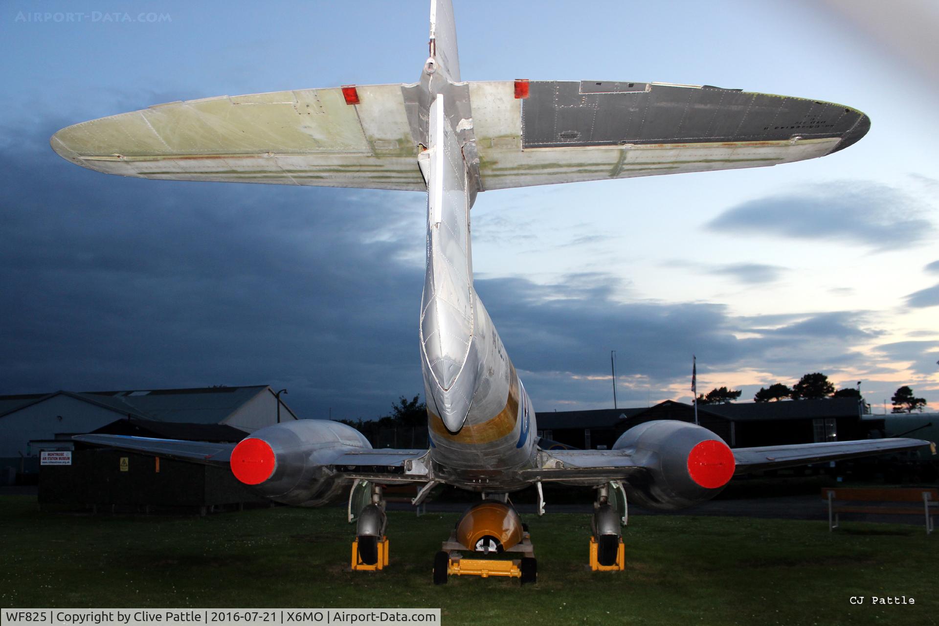 WF825, 1951 Gloster Meteor T.7 C/N Not found  WF825, Preserved at the Montrose Air Station Heritage Centre