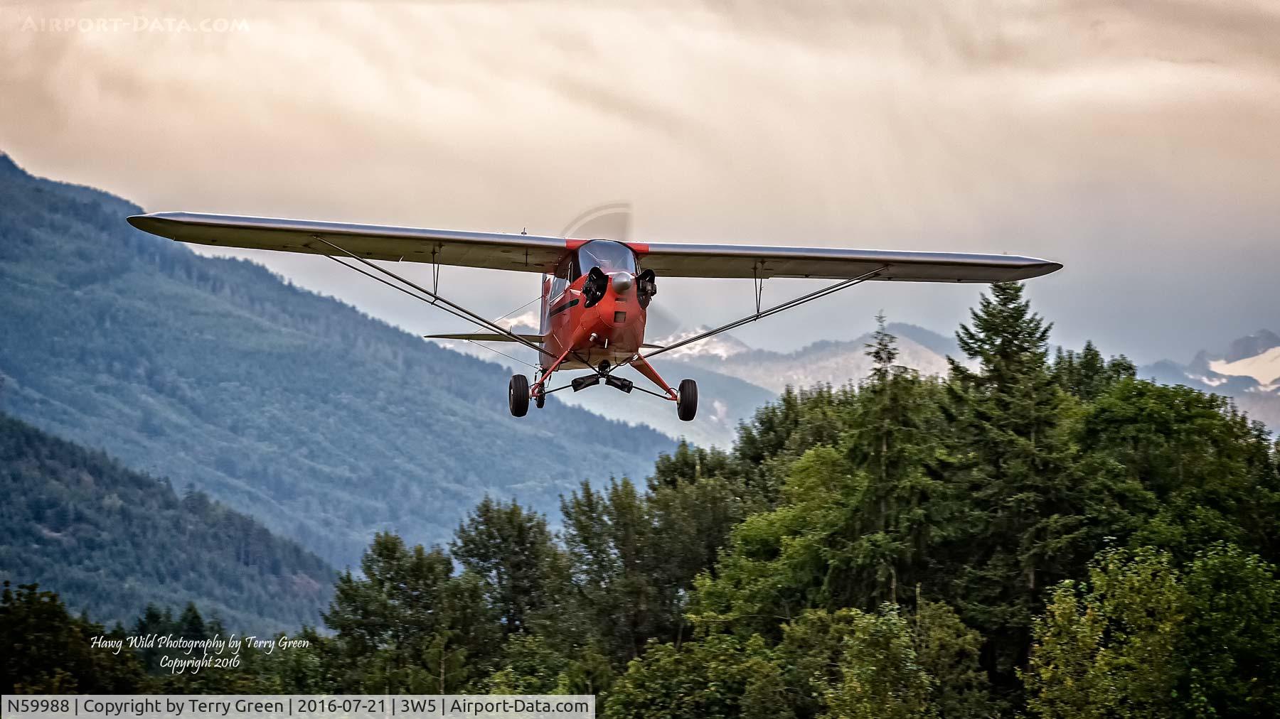 N59988, 1941 Piper J5A Cub Cruiser C/N 5-1226, North Cascade Vintage Aircraft Fly-In