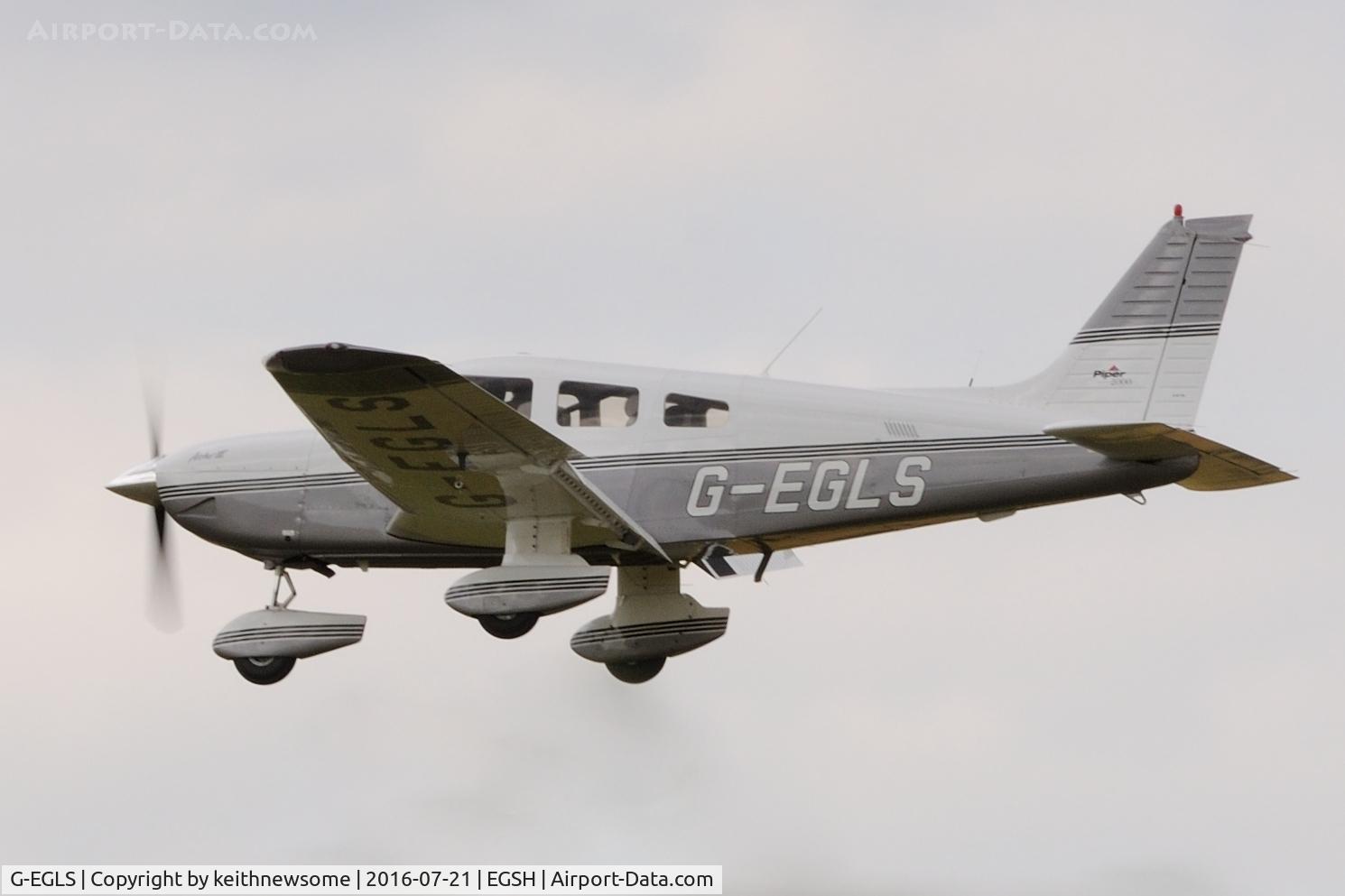 G-EGLS, 2000 Piper PA-28-181 Cherokee Archer III C/N 28-43348, Nice Visitor.