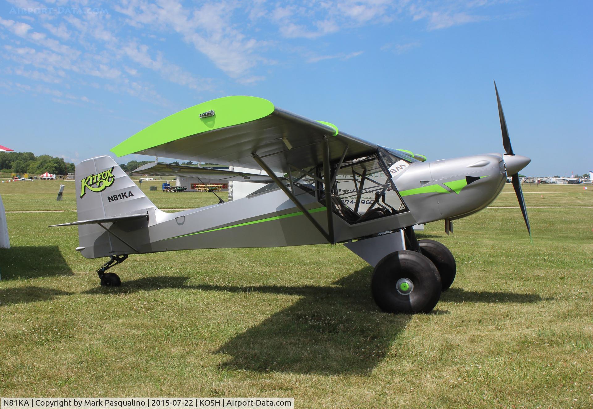N81KA, 2015 Skystar Kitfox S7 Supersport C/N S70502079, Kitfox S7