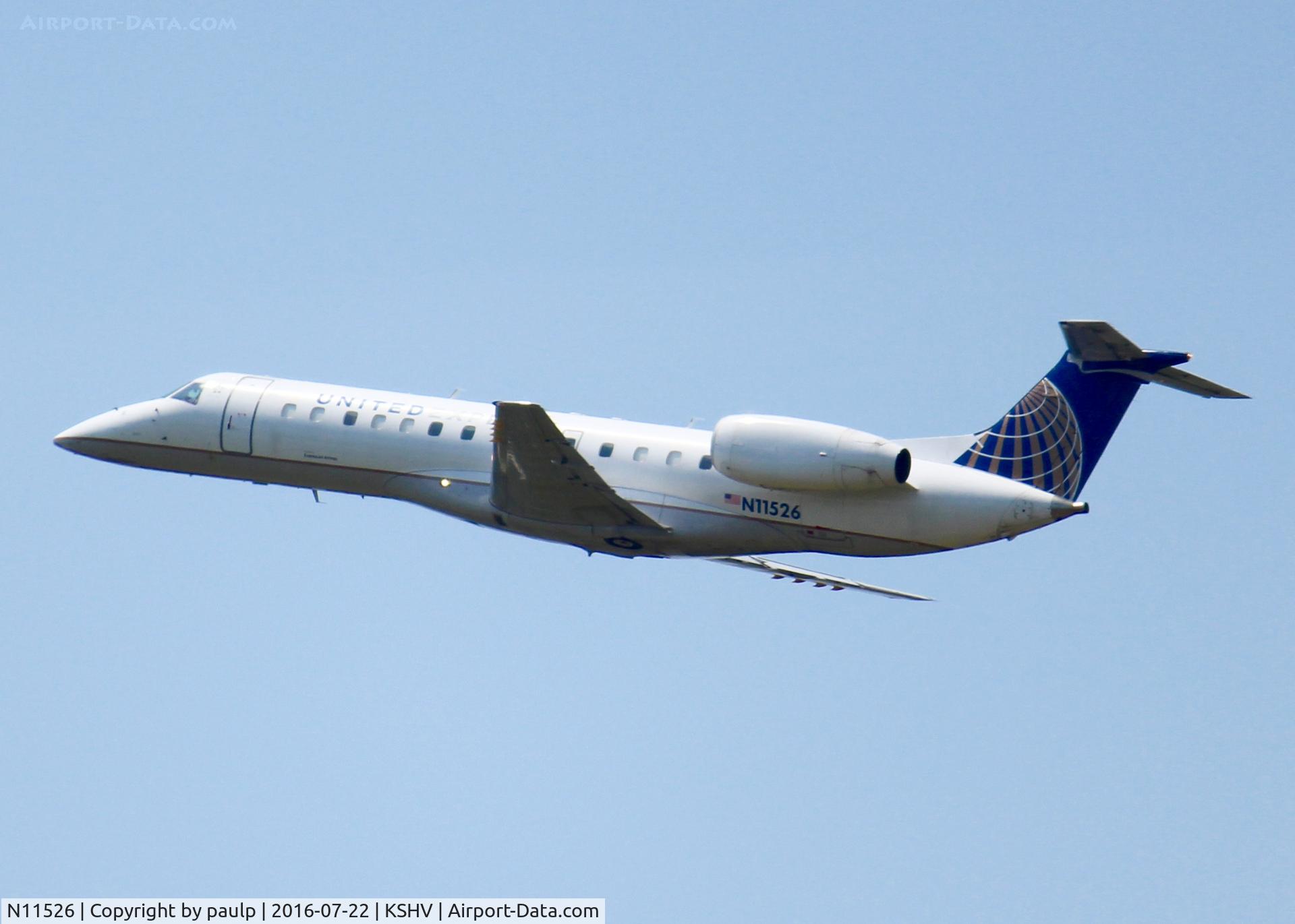 N11526, 2001 Embraer ERJ-135LR (EMB-135LR) C/N 145410, At Shreveport Regional.