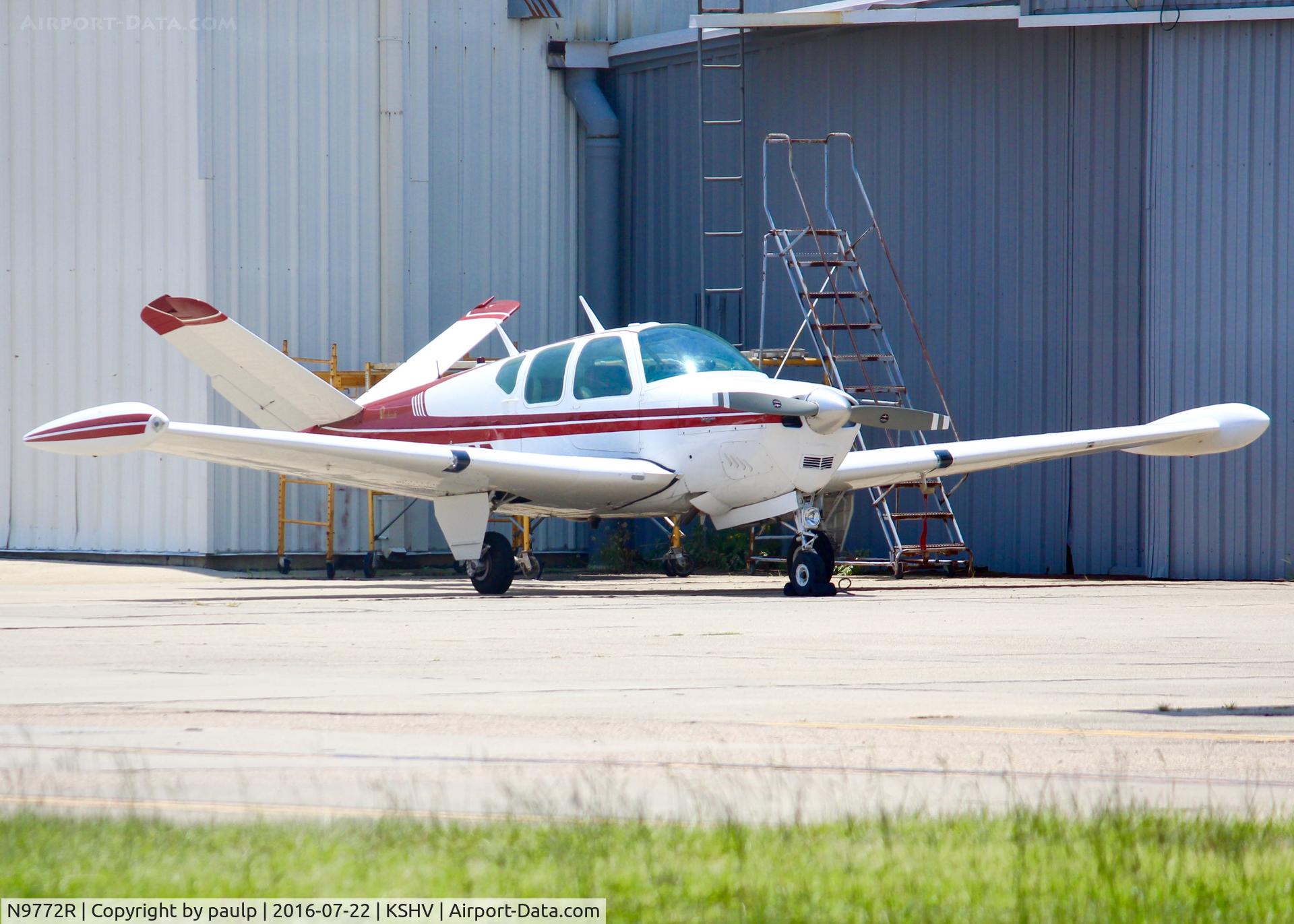 N9772R, 1959 Beech M35 Bonanza C/N D-6264, At Shreveport Regional.