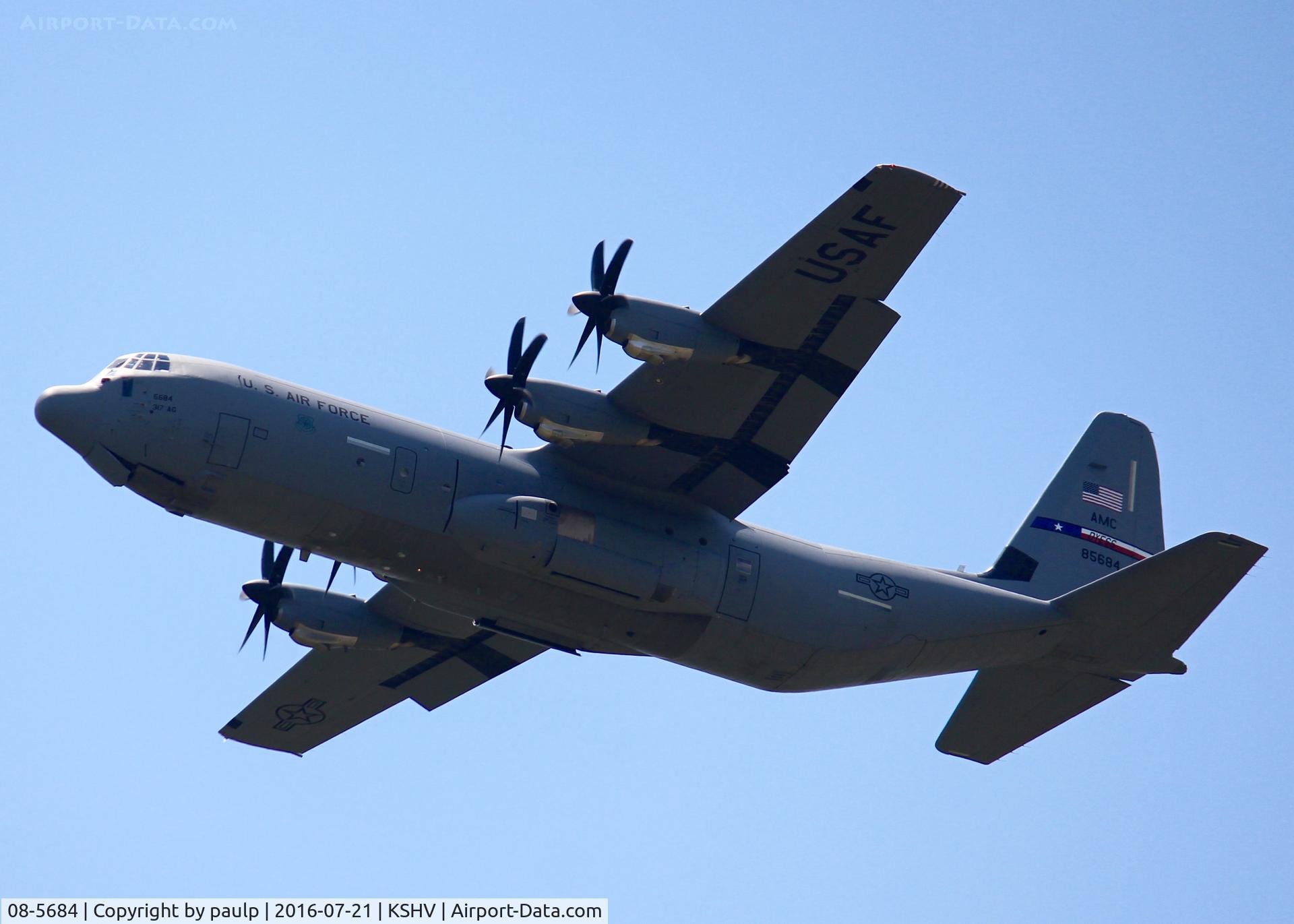 08-5684, 2008 Lockheed Martin C-130J-30 Super Hercules C/N 382-5684, At Shreveport Regional.