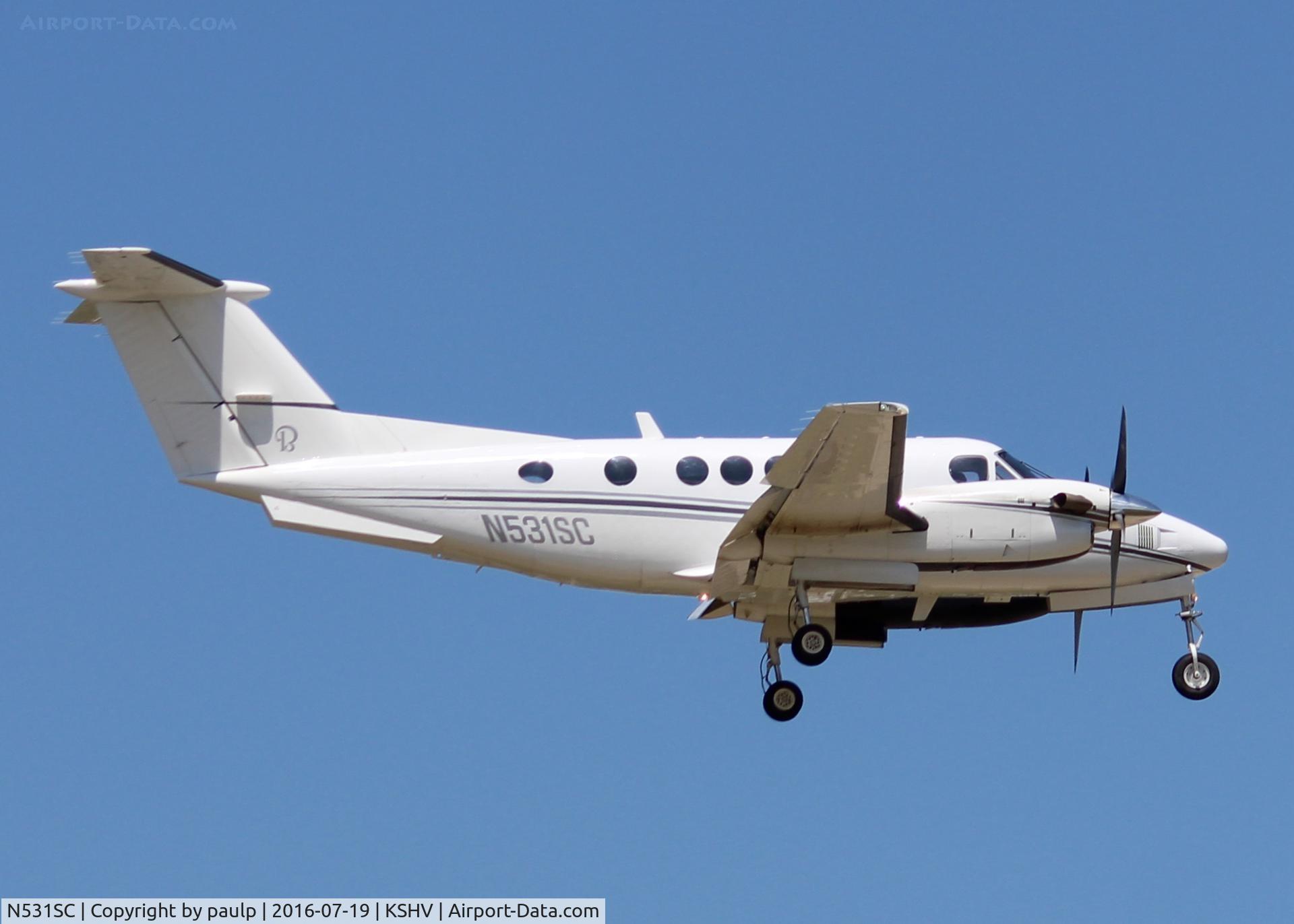 N531SC, 2007 Hawker Beechcraft B200GT King Air C/N BY-20, At Shreveport Regional.