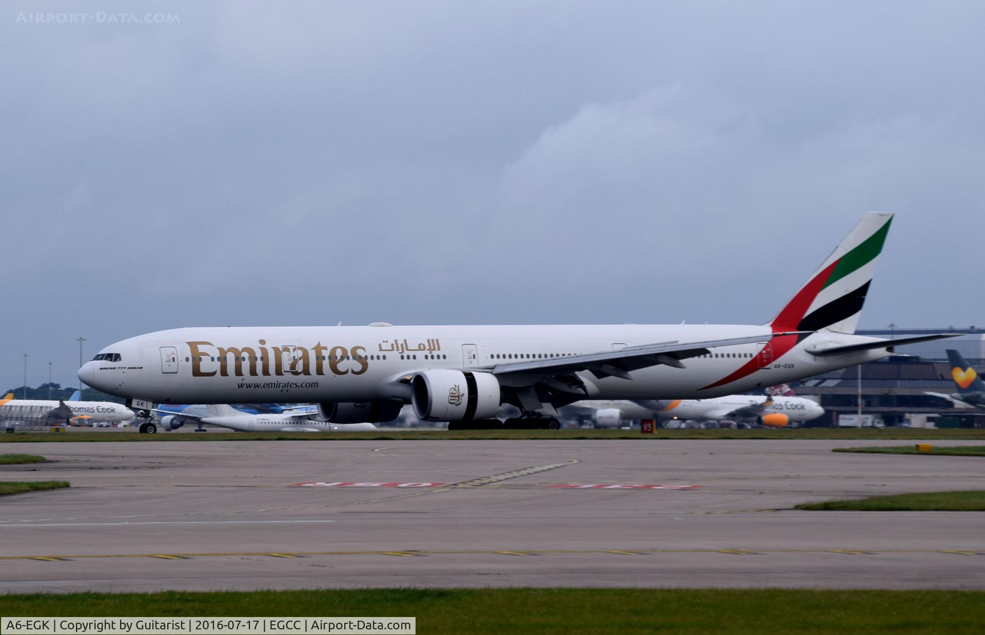 A6-EGK, 2011 Boeing 777-31H/ER C/N 41071, At Manchester
