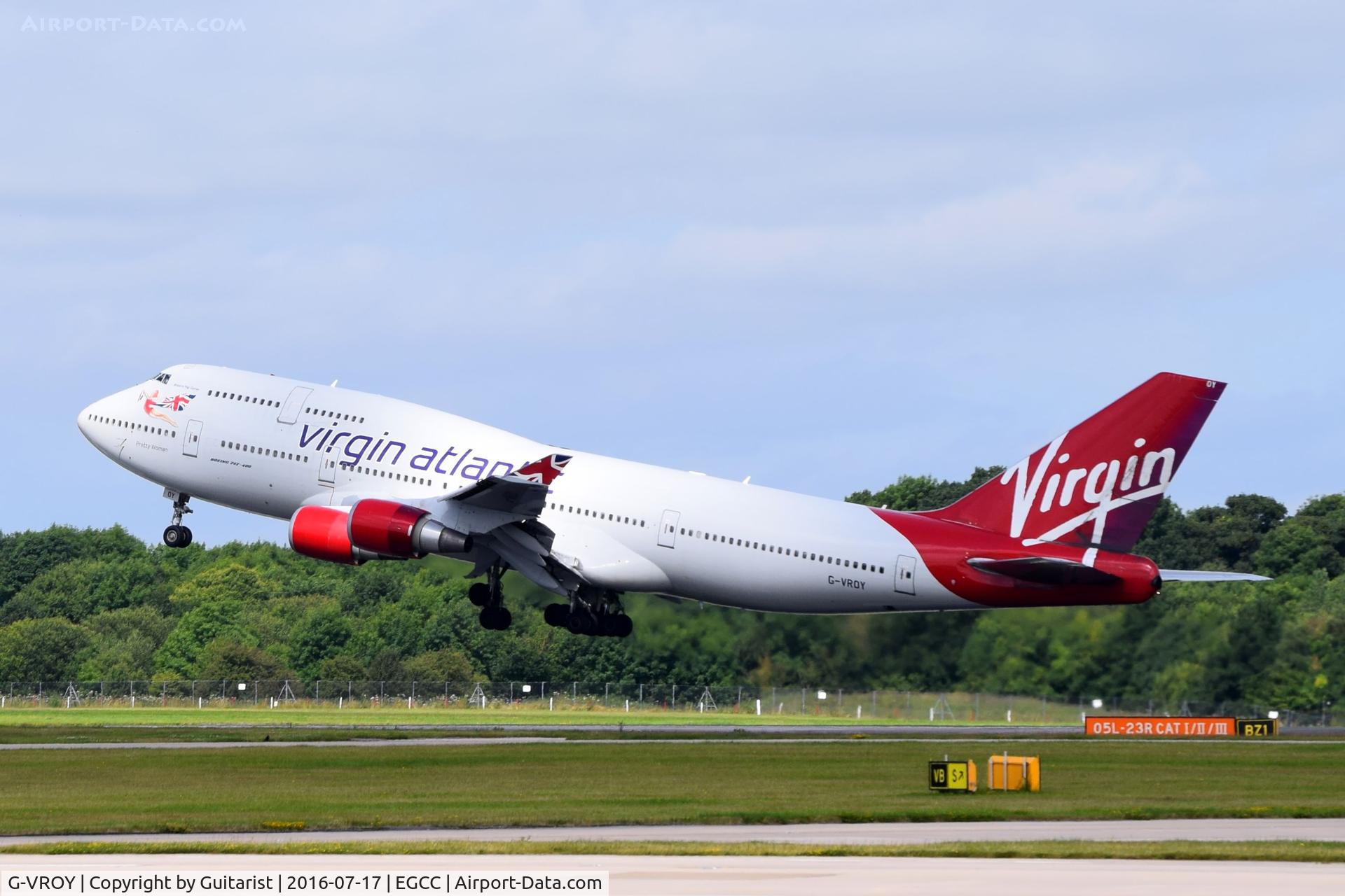 G-VROY, 2001 Boeing 747-443 C/N 32340, At Manchester