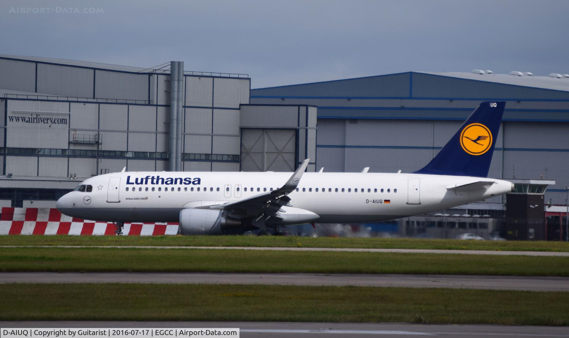D-AIUQ, 2016 Airbus A320-214 C/N 6947, At Manchester