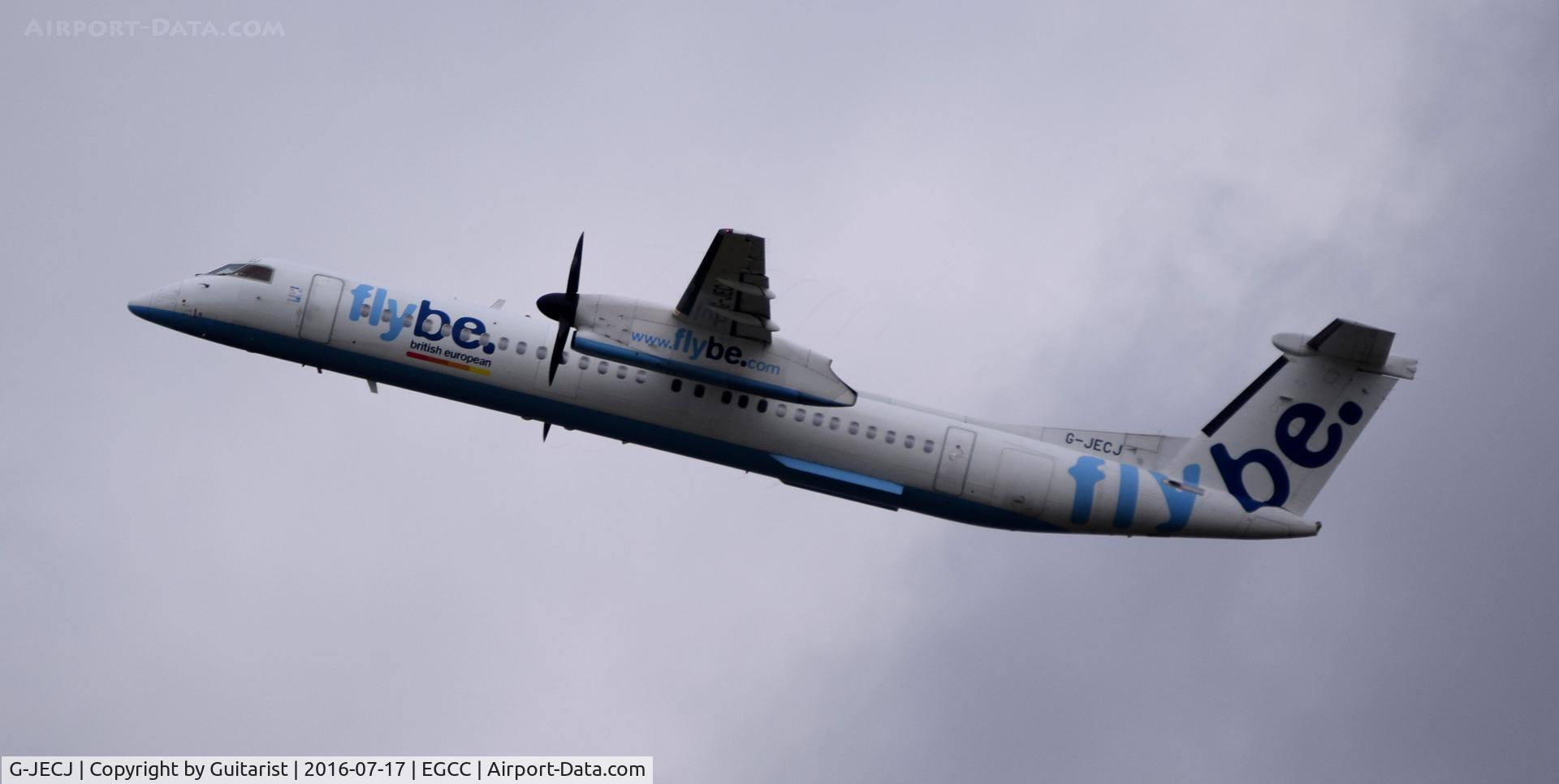 G-JECJ, 2005 De Havilland Canada DHC-8-402Q Dash 8 C/N 4110, At Manchester