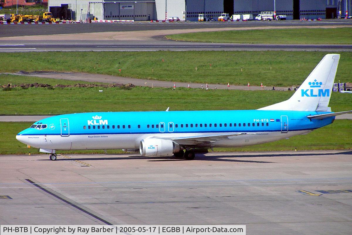 PH-BTB, 1992 Boeing 737-406 C/N 25423, Boeing 737-406 [25423] (KLM Royal Dutch Airlines) Birmingham Int'l~G 17/05/2005