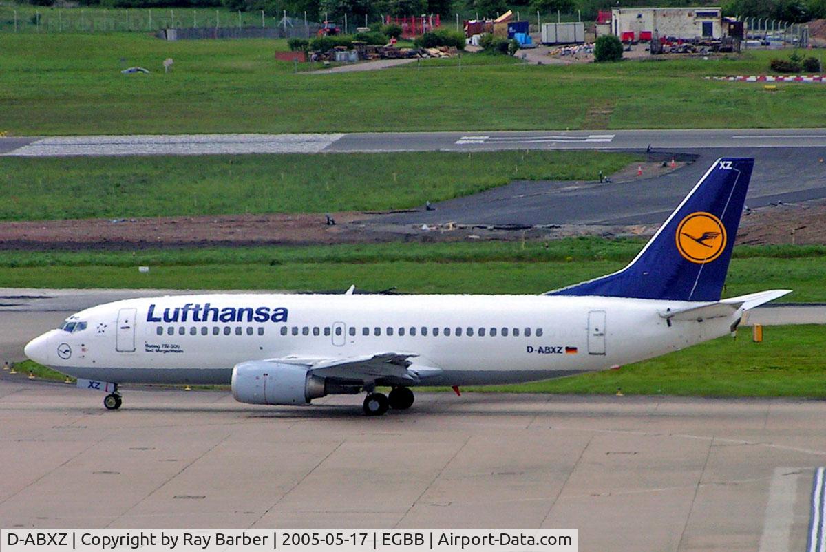 D-ABXZ, 1990 Boeing 737-330 C/N 24564, Boeing 737-330 [24564] (Lufthansa) Birmingham Int'l~G 17/05/2005