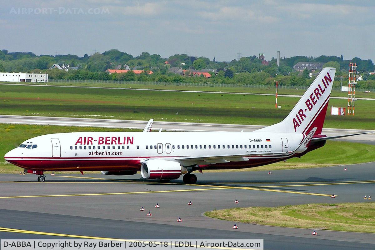 D-ABBA, 2001 Boeing 737-86J C/N 30570, Boeing 737-86J [30570] (Air Berlin) Dusseldorf~D 18/05/2006