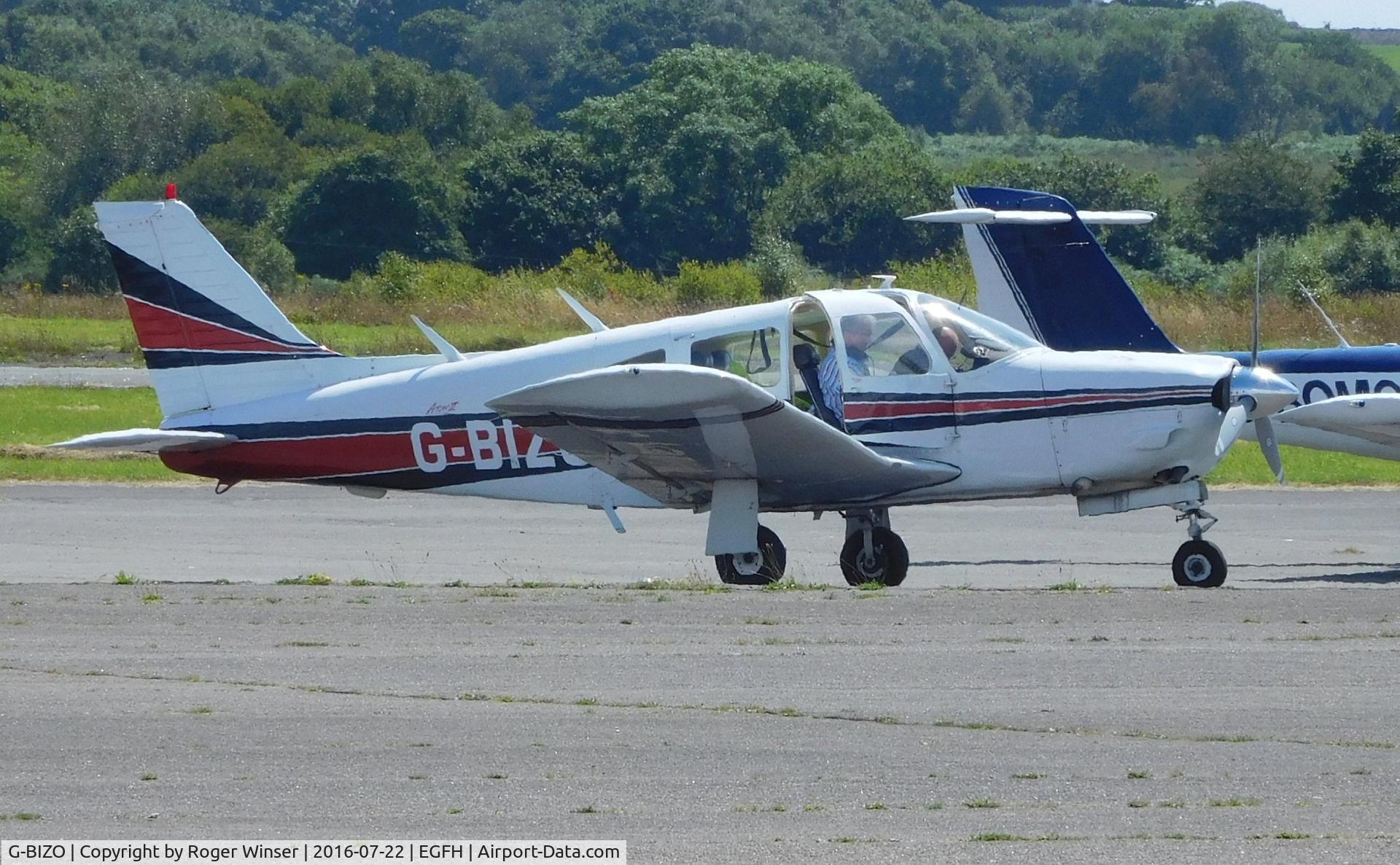 G-BIZO, 1975 Piper PA-28R-200-2 Cherokee Arrow II C/N 28R-7535339, Visiting Cherokee Archer II