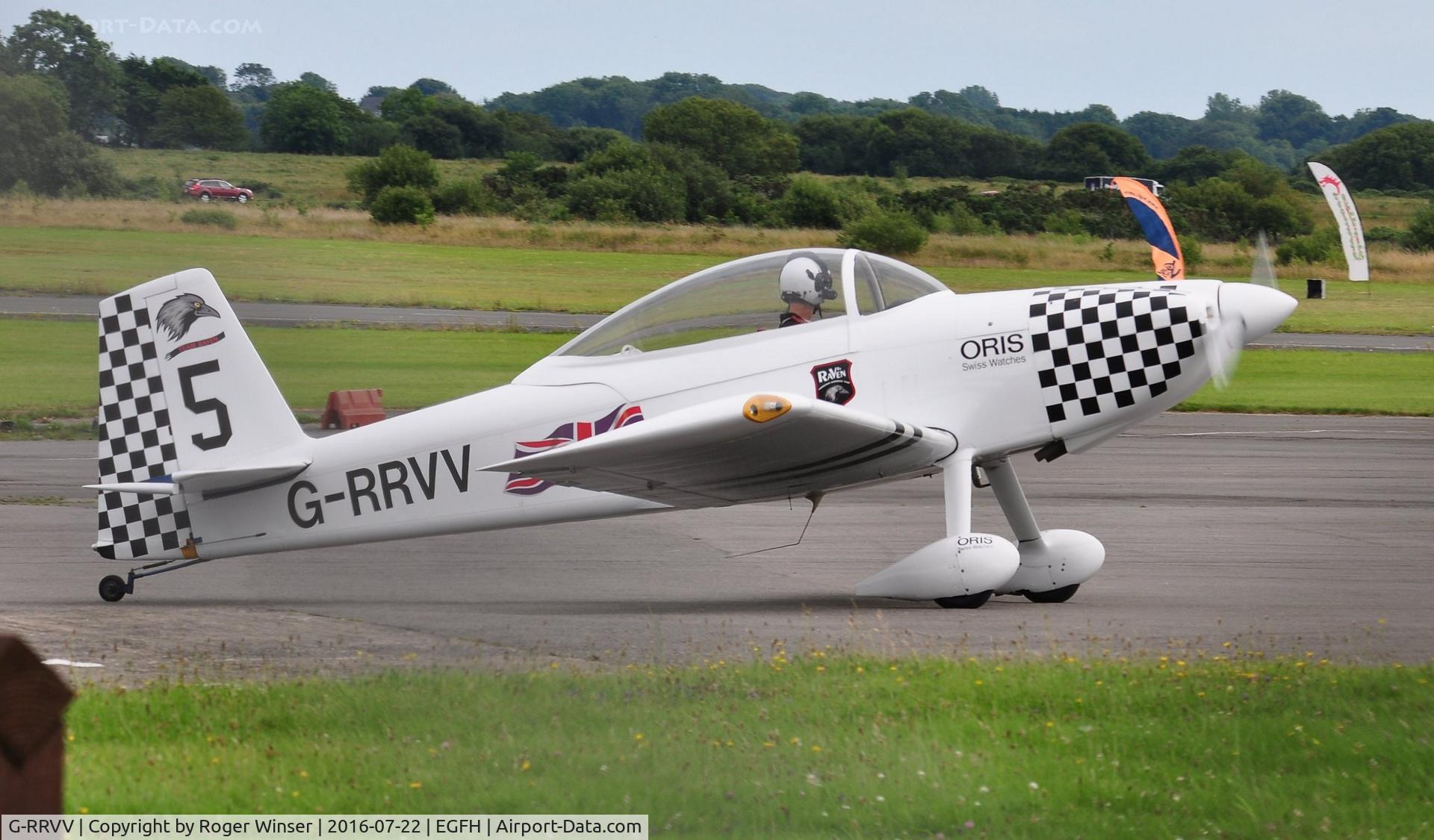 G-RRVV, 2006 Vans RV-8 C/N 82245, Visiting Team Raven aircraft recently marked as Raven 5.