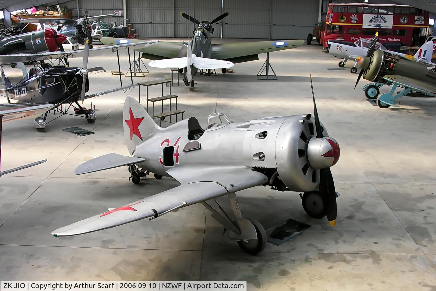 ZK-JIO, Polikarpov I-16 Type 24 C/N 2421234, Wanaka September 2006