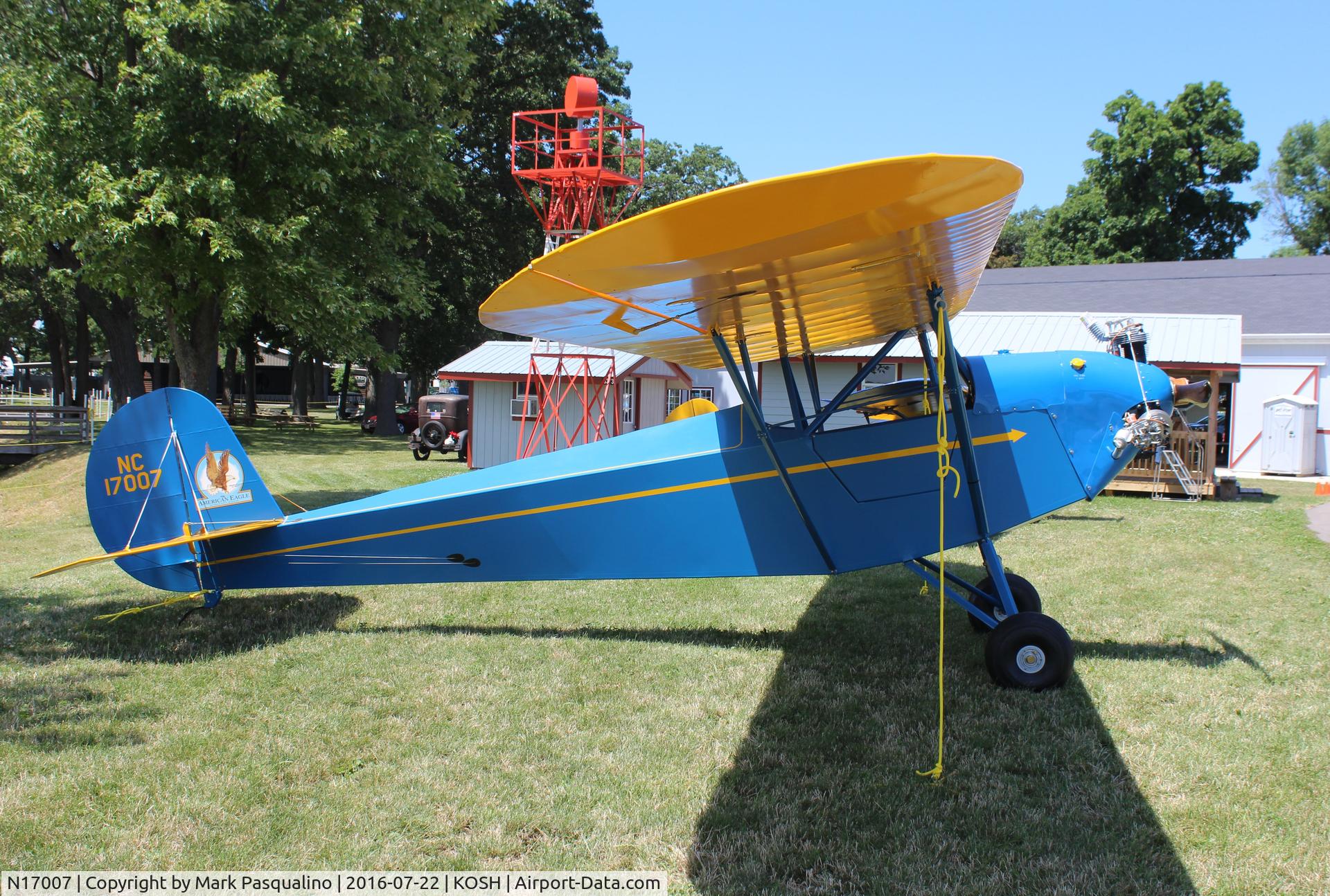 N17007, 1935 American Eagle Eaglet B-31 C/N 1111, American Eaglet B-31
