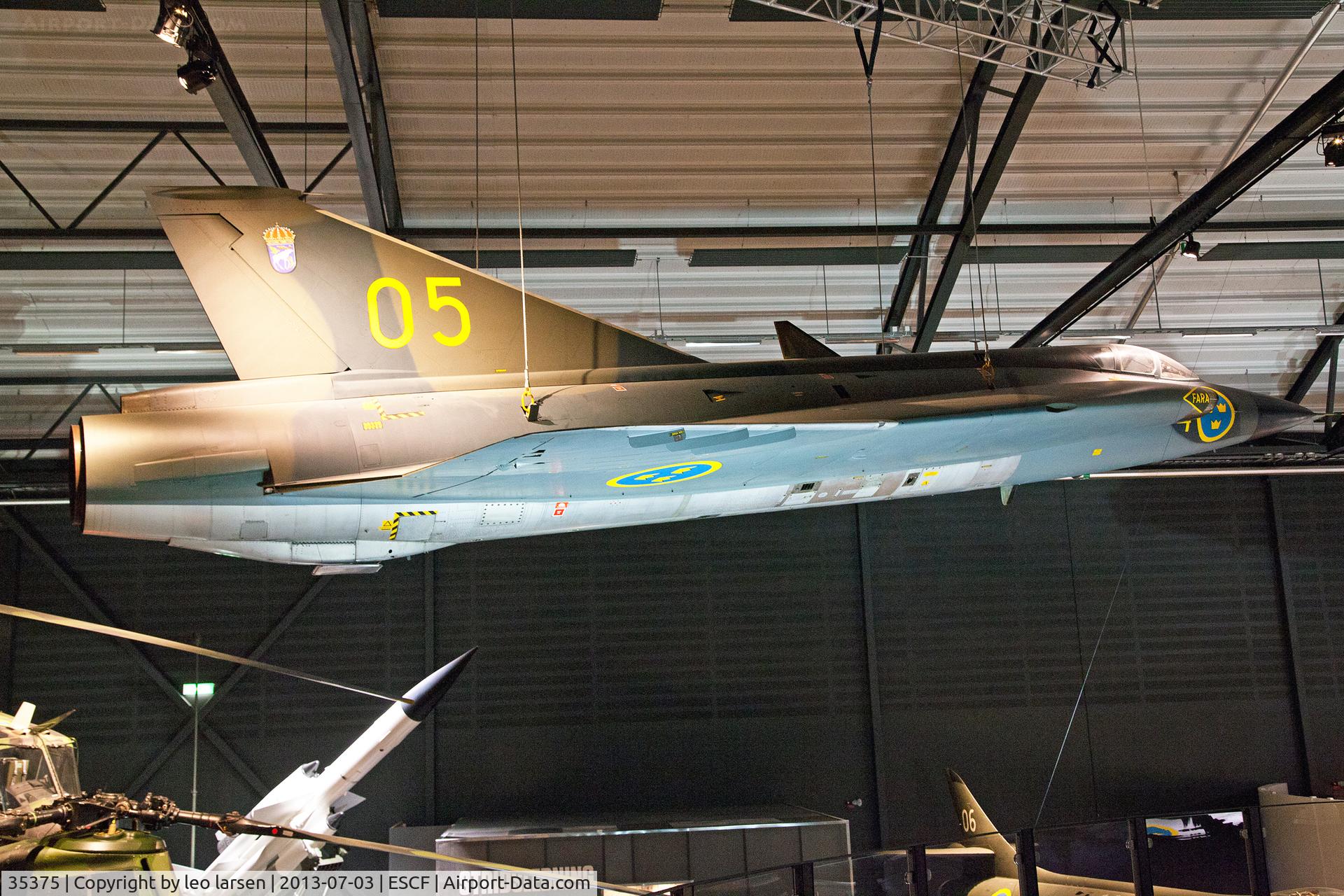 35375, Saab J-35D Draken C/N 35-375, Flygvapen Museum Linkoping 3.7.13