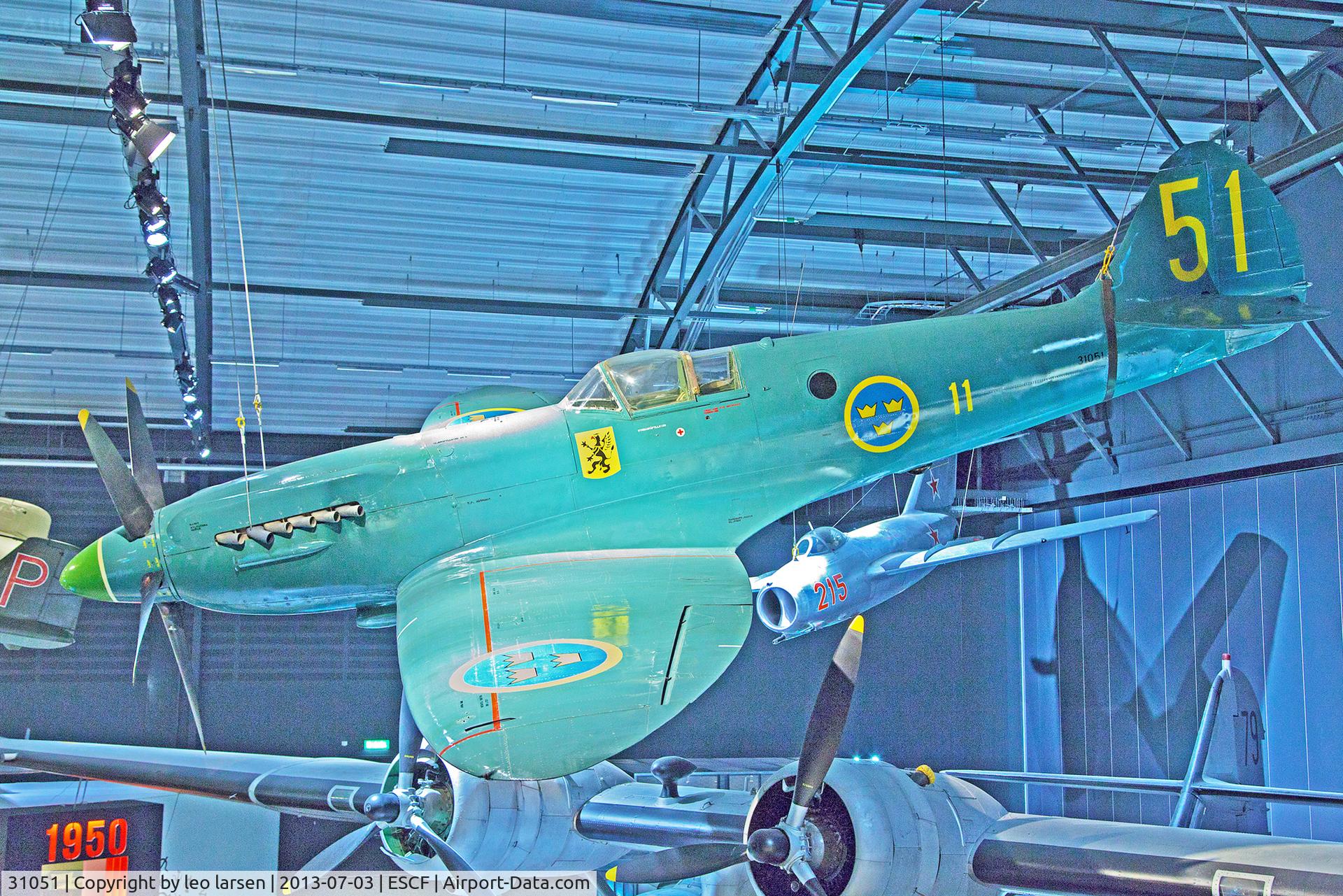 31051, Supermarine Spitfire PR.XIX C/N 6S/699626, Flygvapen Museum Linkoping 3.7.13