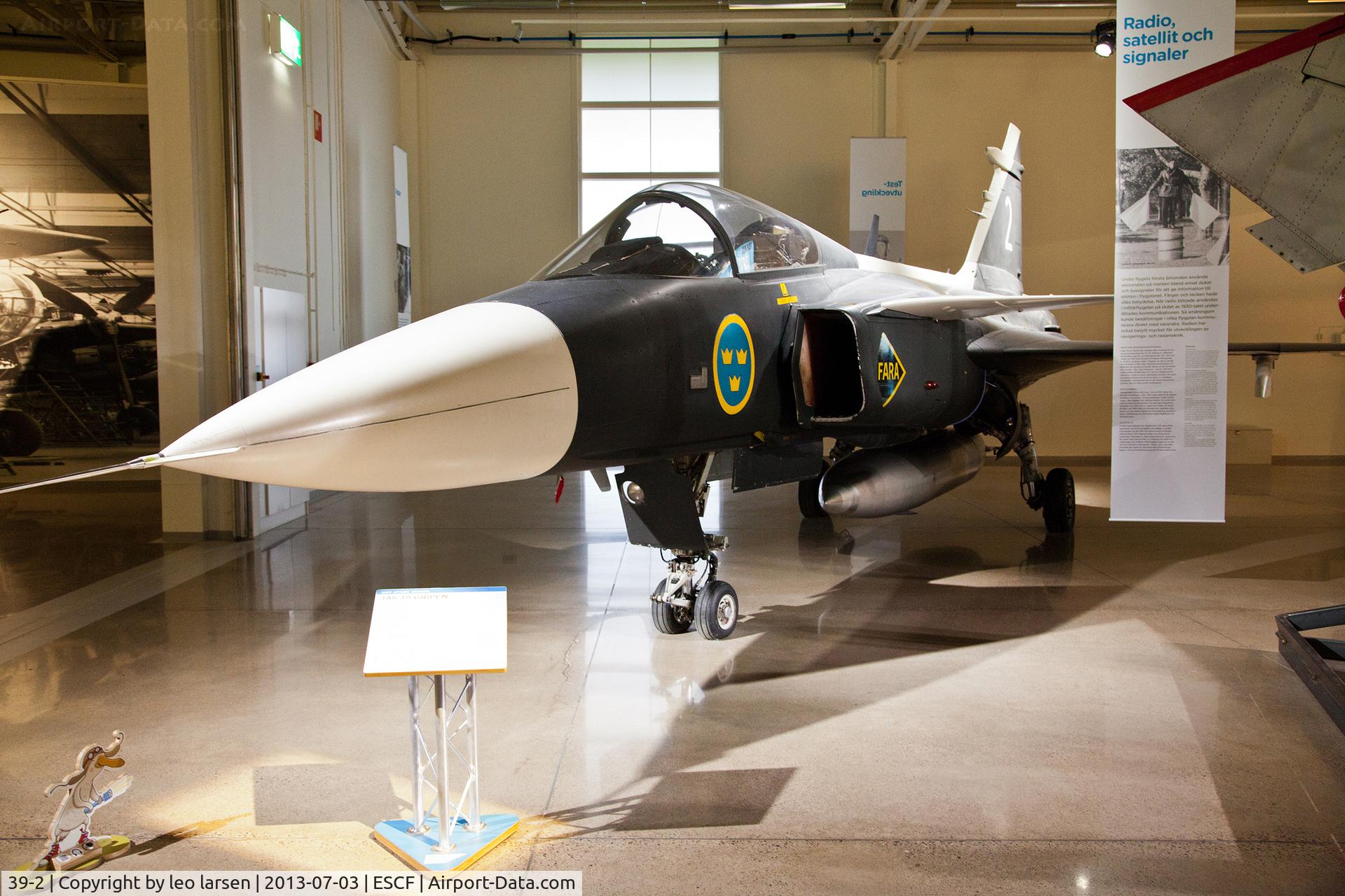 39-2, Saab JAS-39 Gripen Prototype C/N 392, Flygvapen Museum Linkoping 3.7.13