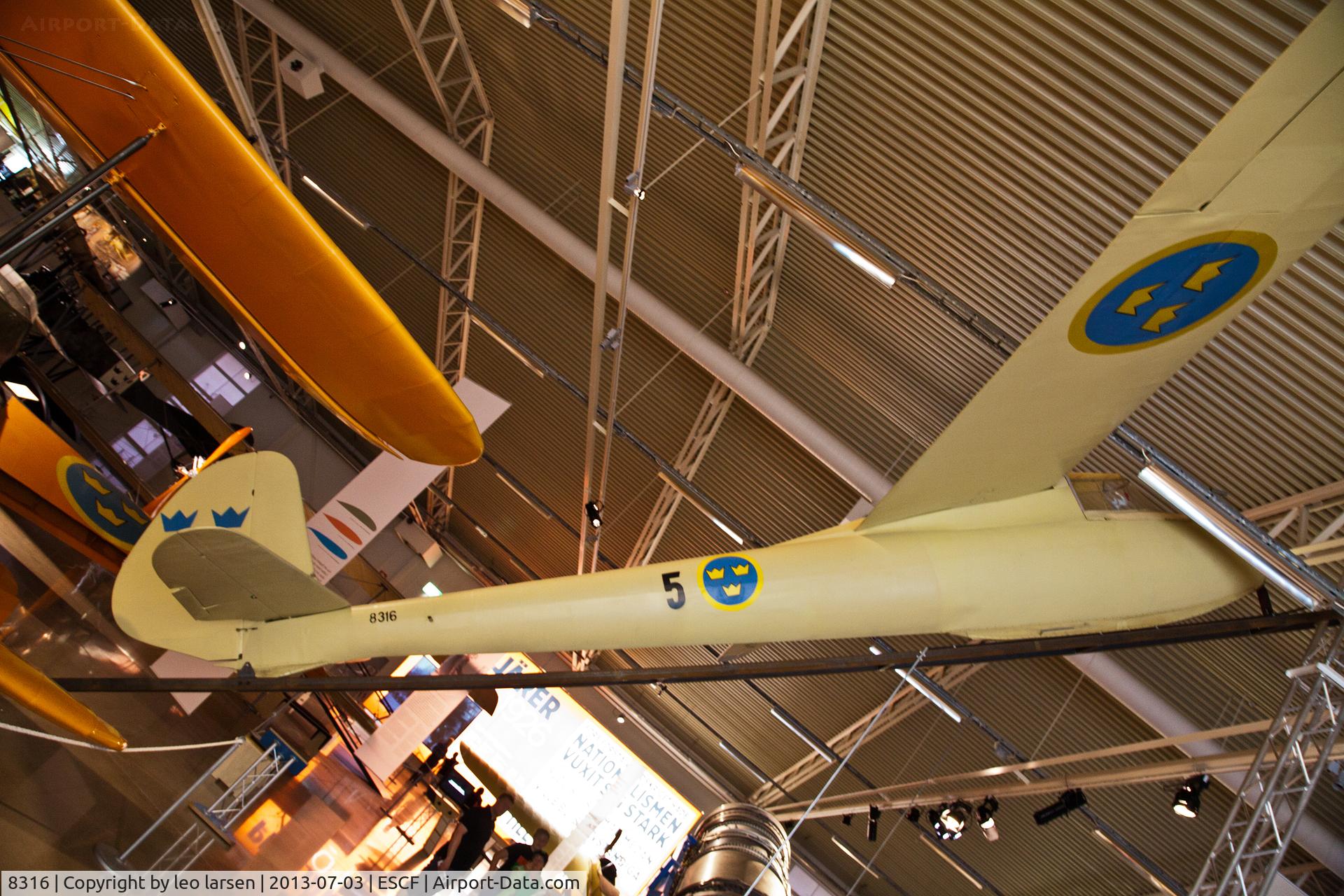 8316, DFS Weihe A-3 C/N 0000, Flygvapen Museum Linkoping 3.7.13