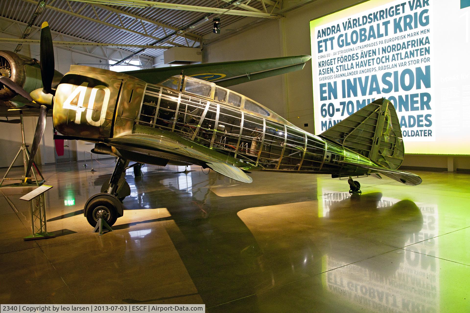 2340, 1940 Reggiane Re 2000 Falco 1 C/N not known, Flygvapen Museum Linkoping 3.7.13