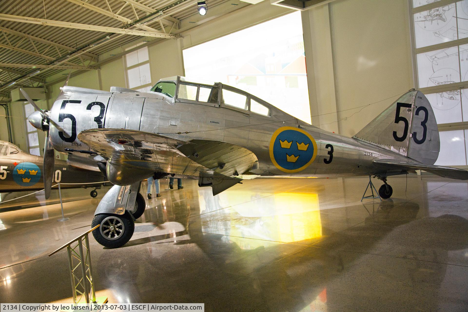 2134, 1940 Seversky P-35A C/N 292-19, Flygvapen Museum Linkoping 3.7.13