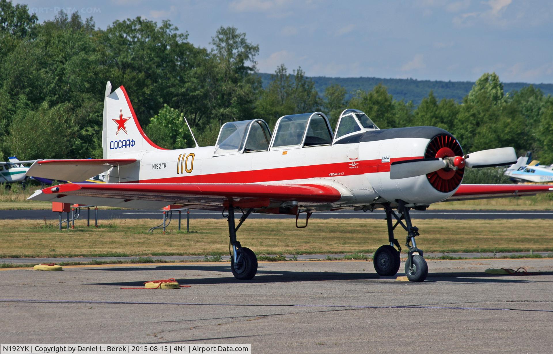 N192YK, 1990 Yakovlev Yak-52 C/N 9011008, It's great that the Yakolev Design Bureau brought back these classic trainers.