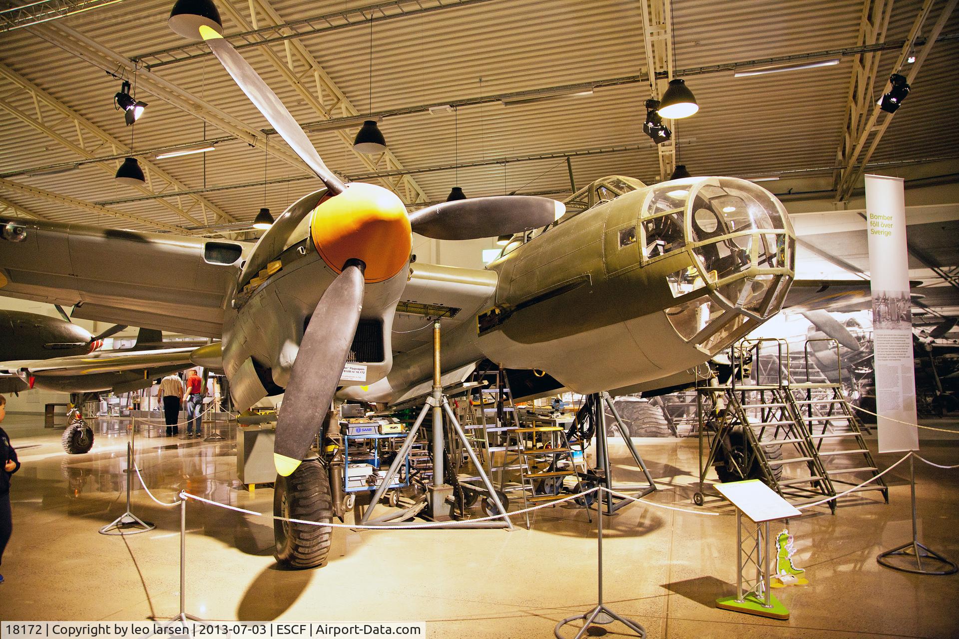 18172, Saab B18B C/N 18-172, Flygvapen Museum Linkoping 3.7.13
