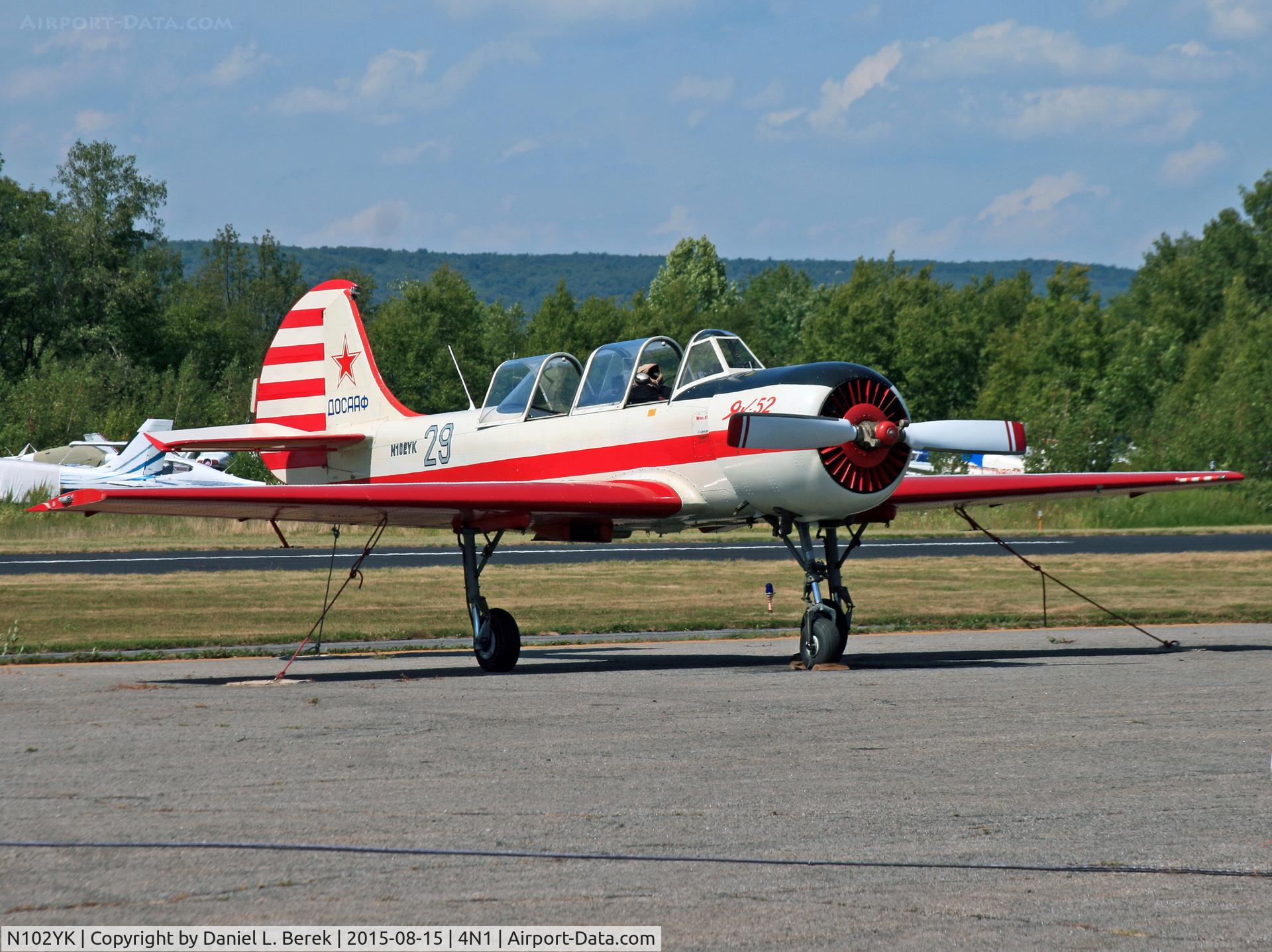 N102YK, 1991 Yakovlev Yak-52 C/N 9111309, Very glad that Yakolev is again producing its classic trainer for the civil (warbird) market.